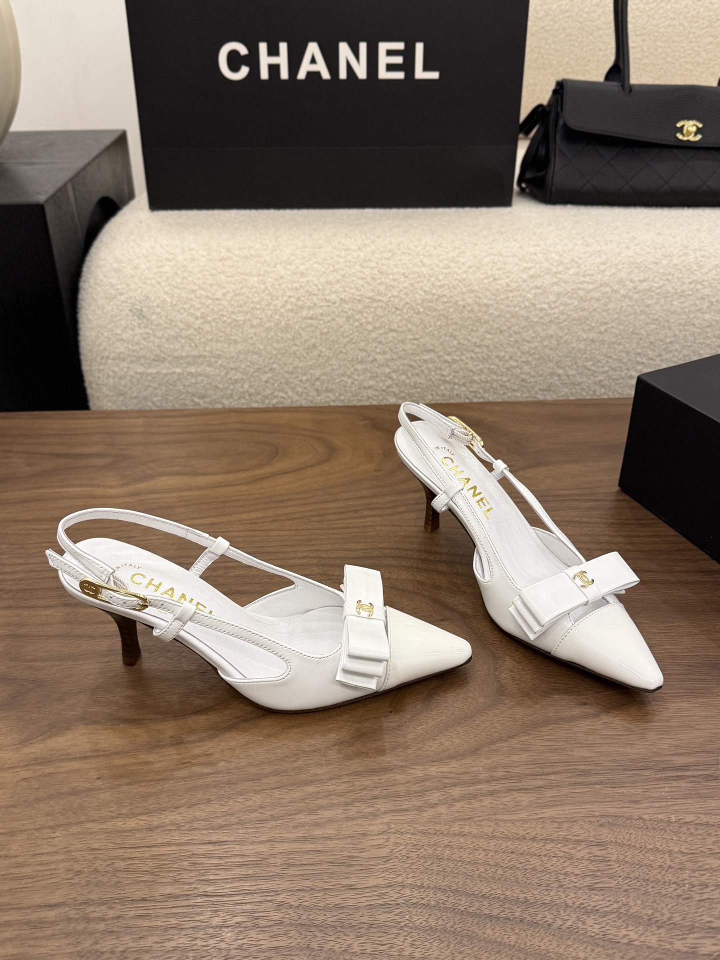 Cheap Chanel High Heels for Women in 233132, $90 USD- [IB233132] - Replica Chanel High Heels for Women
