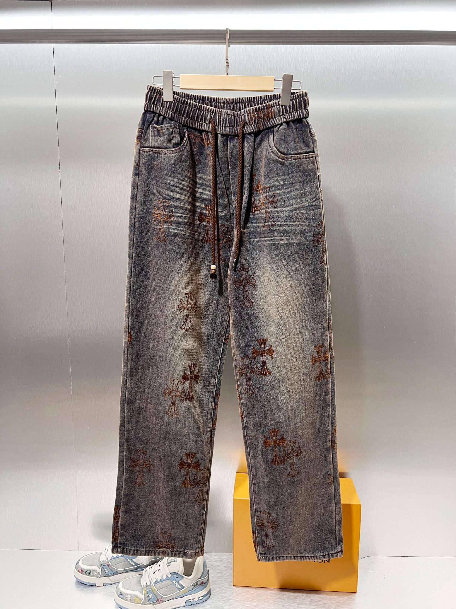 Cheap Chrome Hearts Pants in 233306, $50 USD- [IB233306] - Replica Chrome Hearts Pants