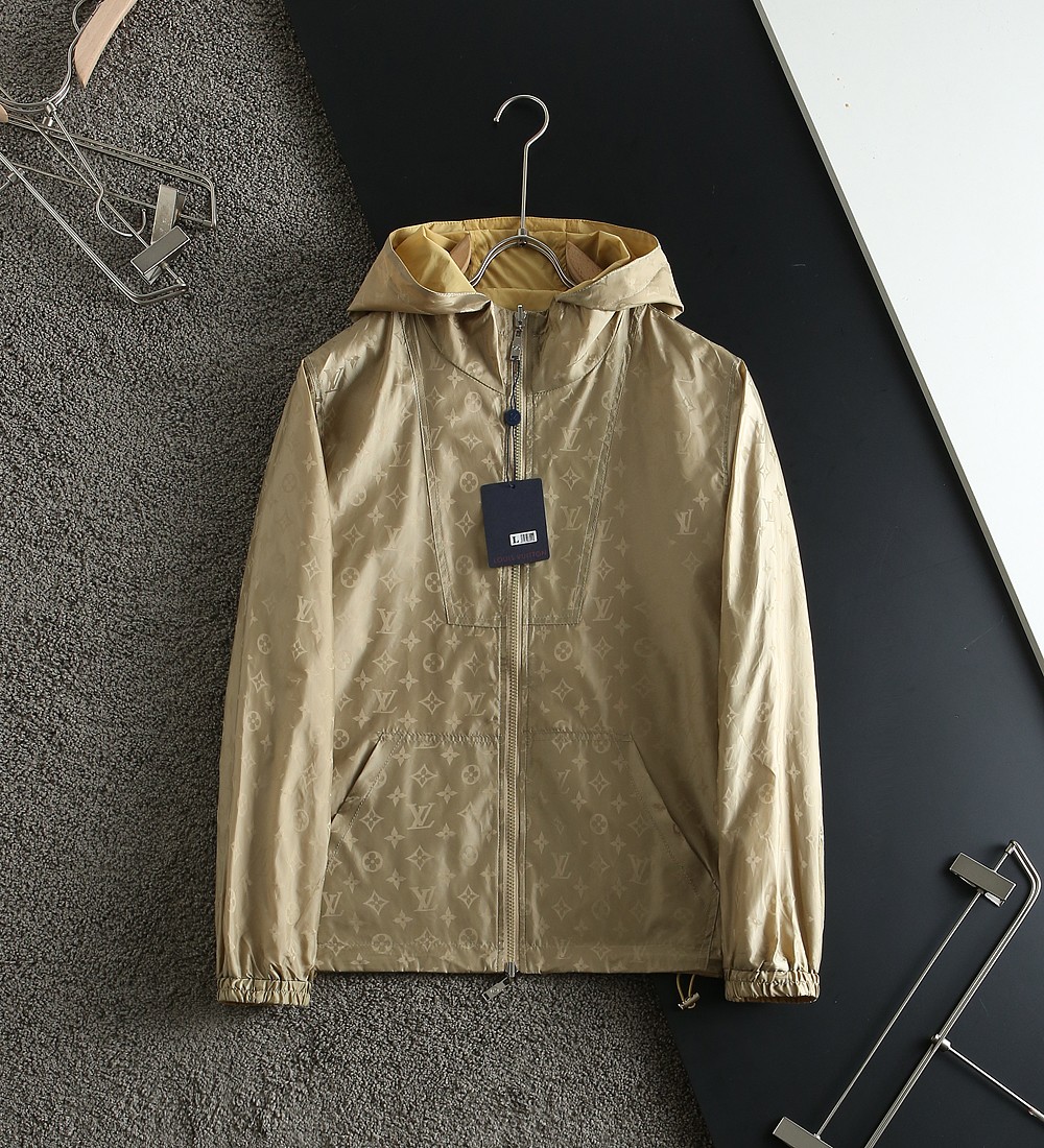 Cheap Louis Vuitton Thin Jackets For Men in 233340, $75 USD- [IB233340] - Replica Louis Vuitton Thin Jackets For Men