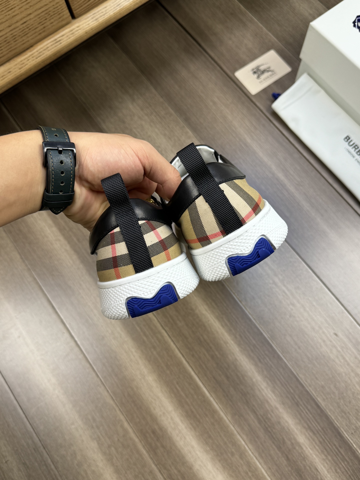 Cheap Burberry Loafers and Casual Shoes For Men in 233542, $90 USD- [IB233542] - Replica Burberry Loafers and Casual Shoes For Men
