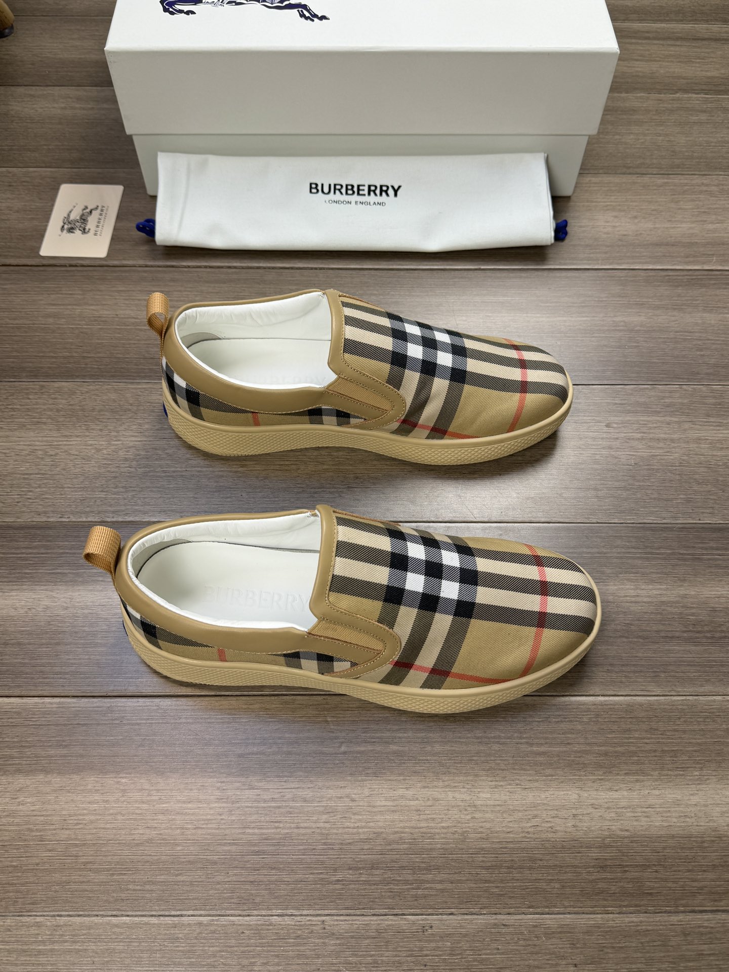 Cheap Burberry Loafers and Casual Shoes For Men in 233543, $90 USD- [IB233543] - Replica Burberry Loafers and Casual Shoes For Men