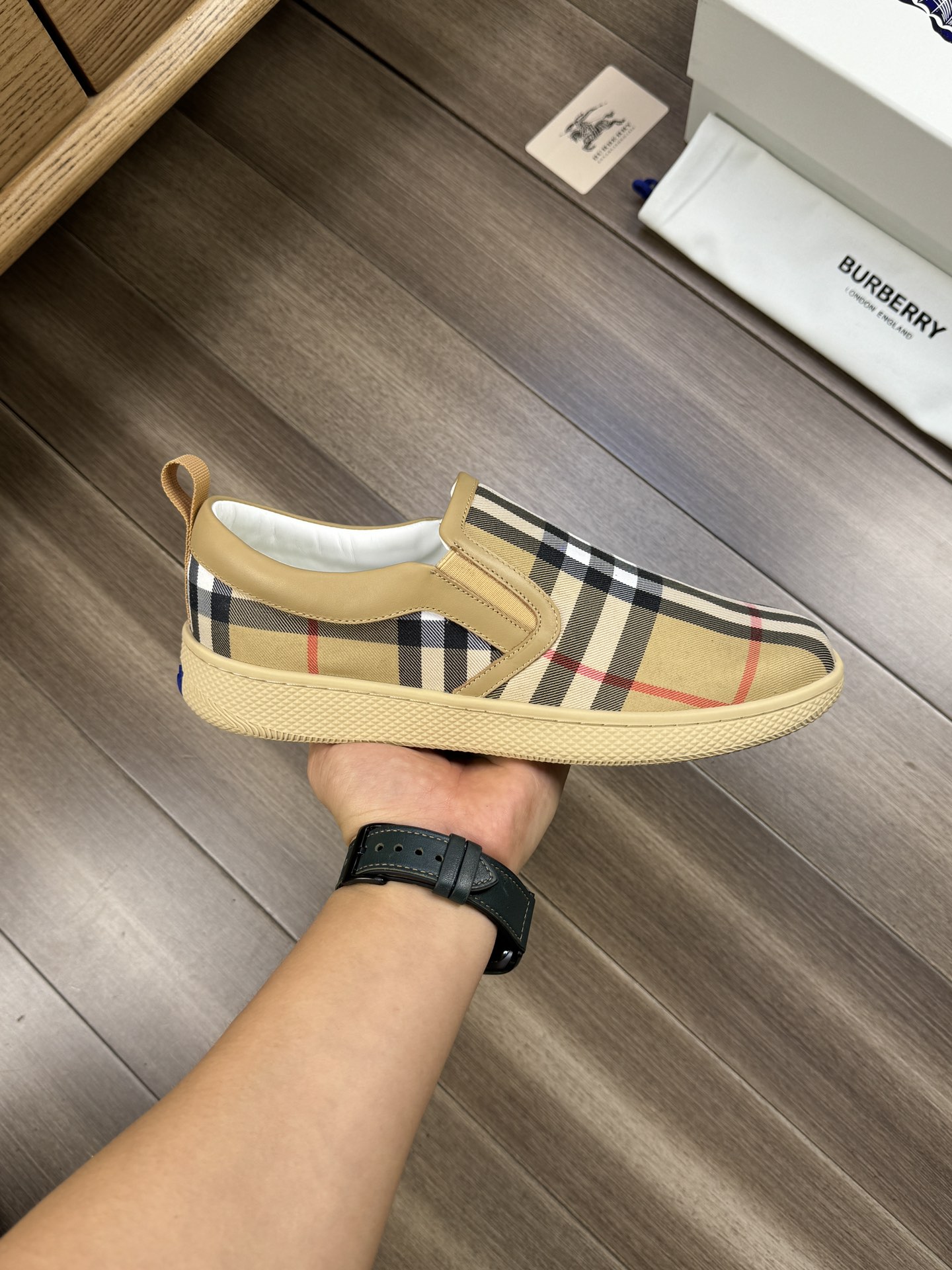 Cheap Burberry Loafers and Casual Shoes For Men in 233543, $90 USD- [IB233543] - Replica Burberry Loafers and Casual Shoes For Men
