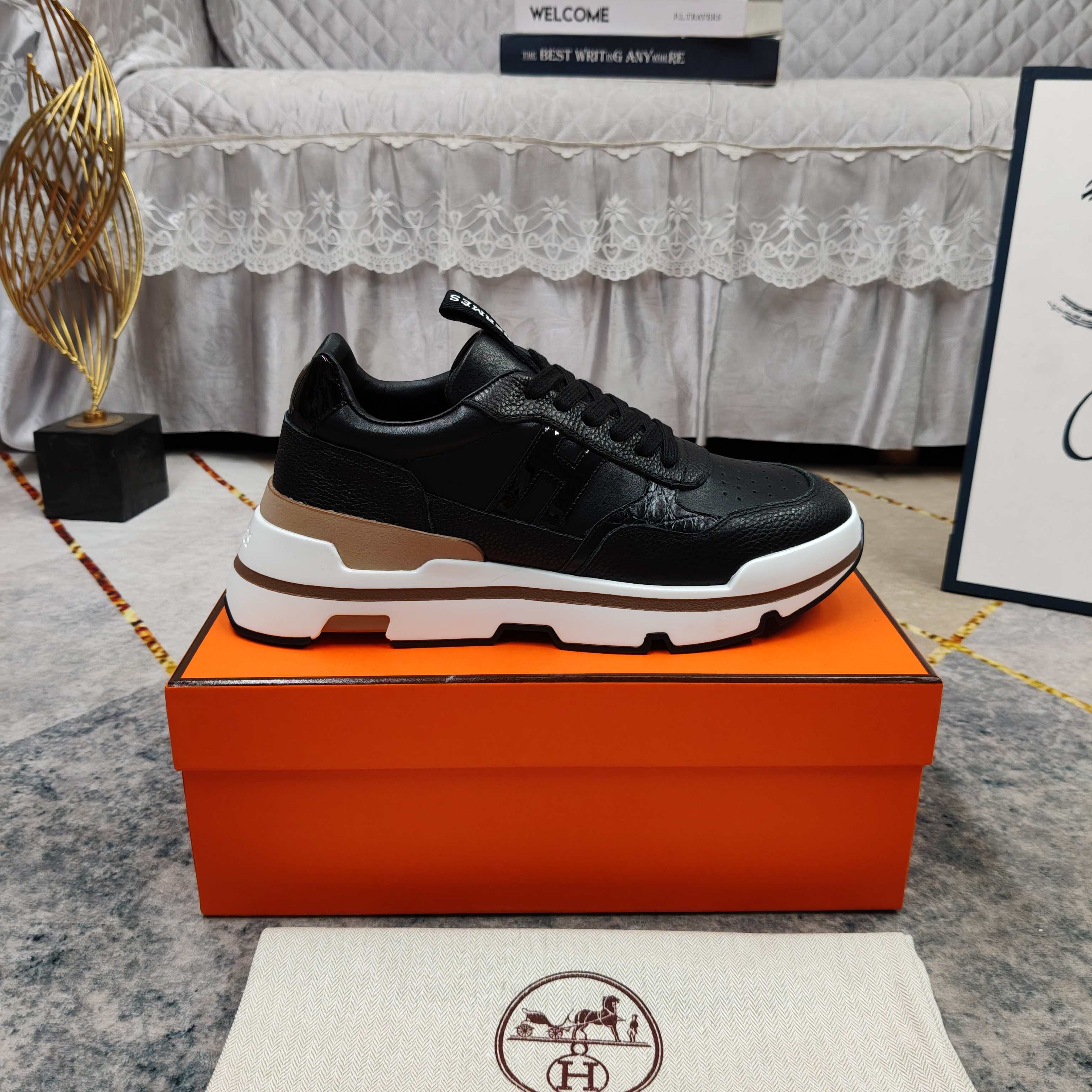 Cheap Hermes Sneakers For Men in 233553, $110 USD- [IB233553] - Replica Hermes Sneakers For Men