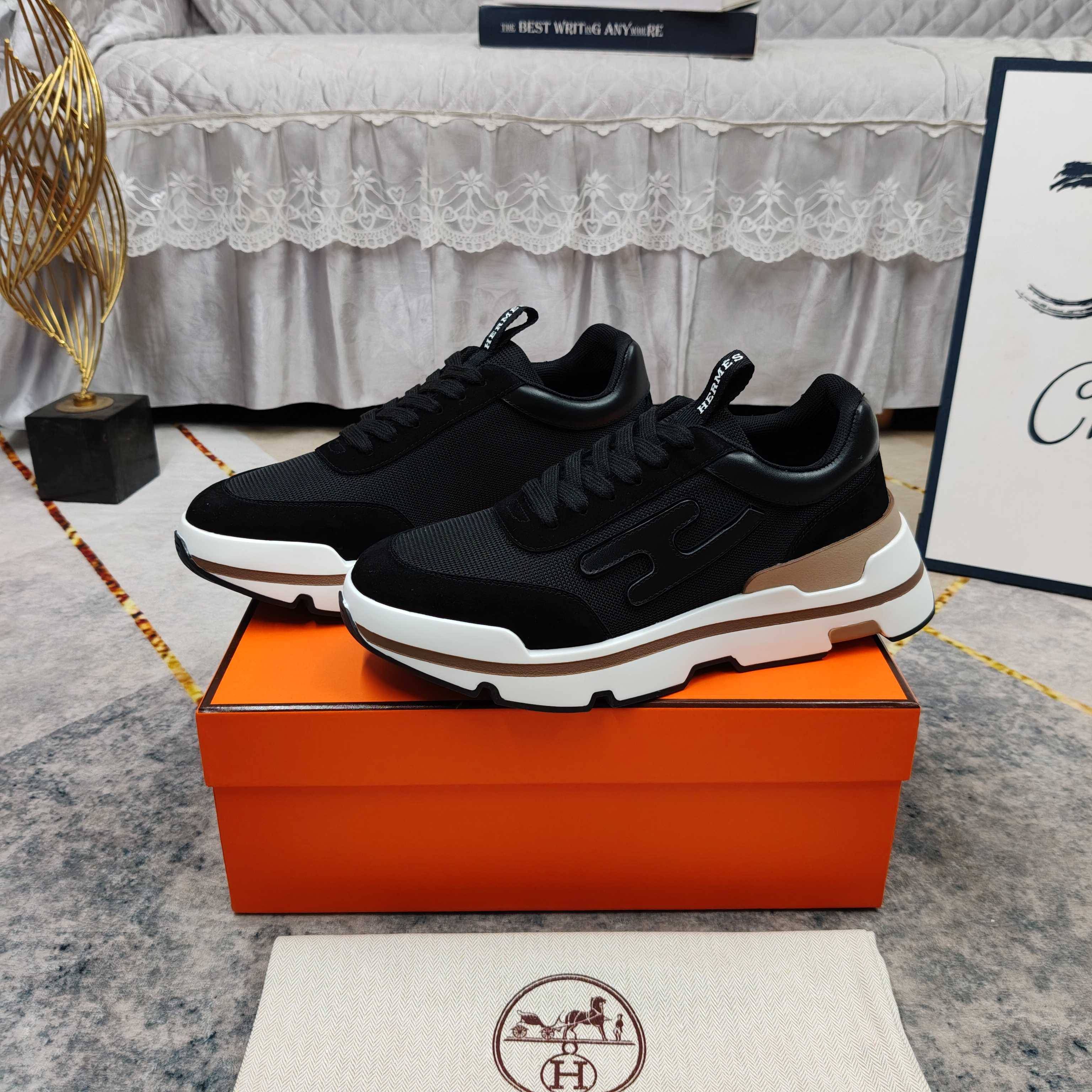 Cheap Hermes Sneakers For Men in 233557, $110 USD- [IB233557] - Replica Hermes Sneakers For Men