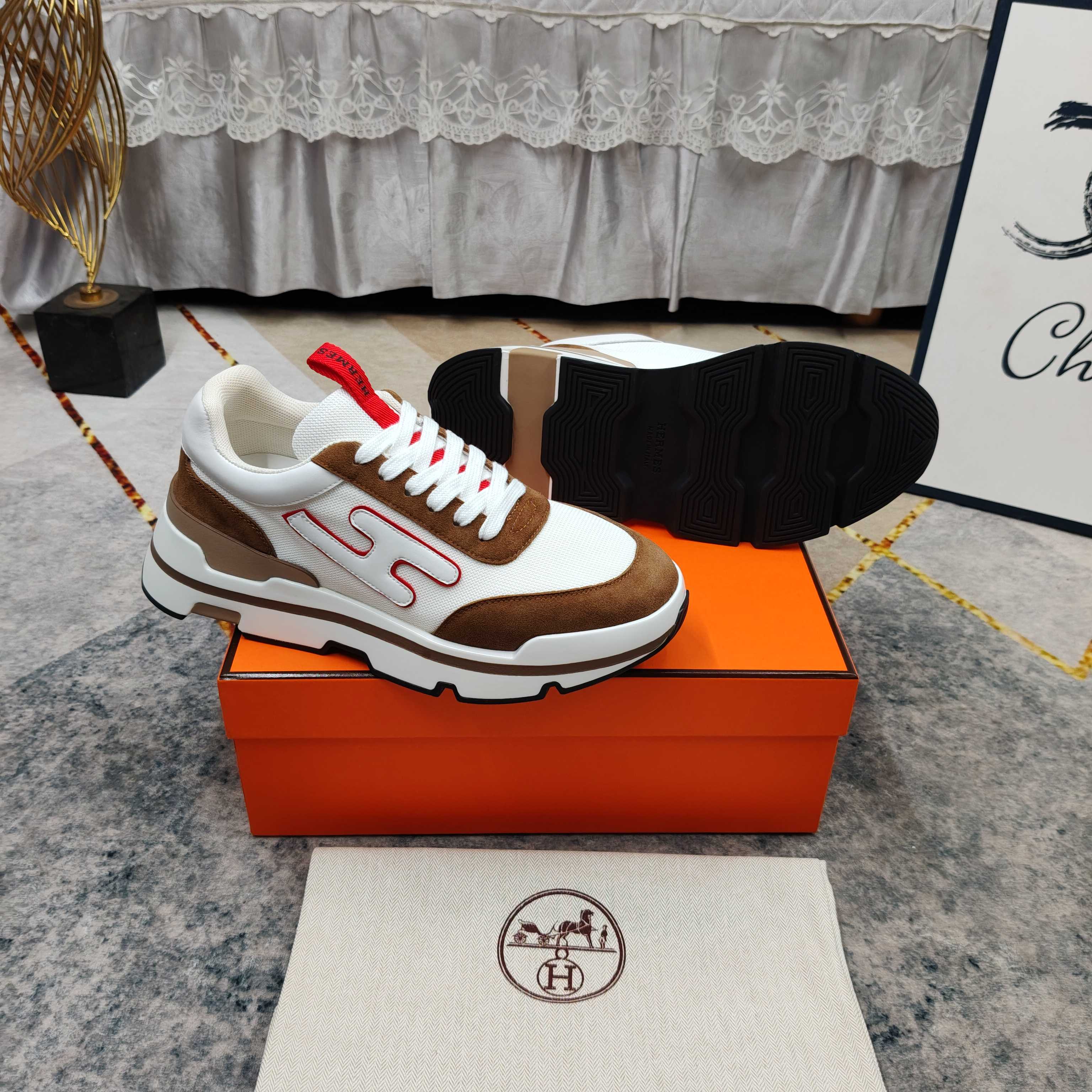 Cheap Hermes Sneakers For Men in 233558, $110 USD- [IB233558] - Replica Hermes Sneakers For Men