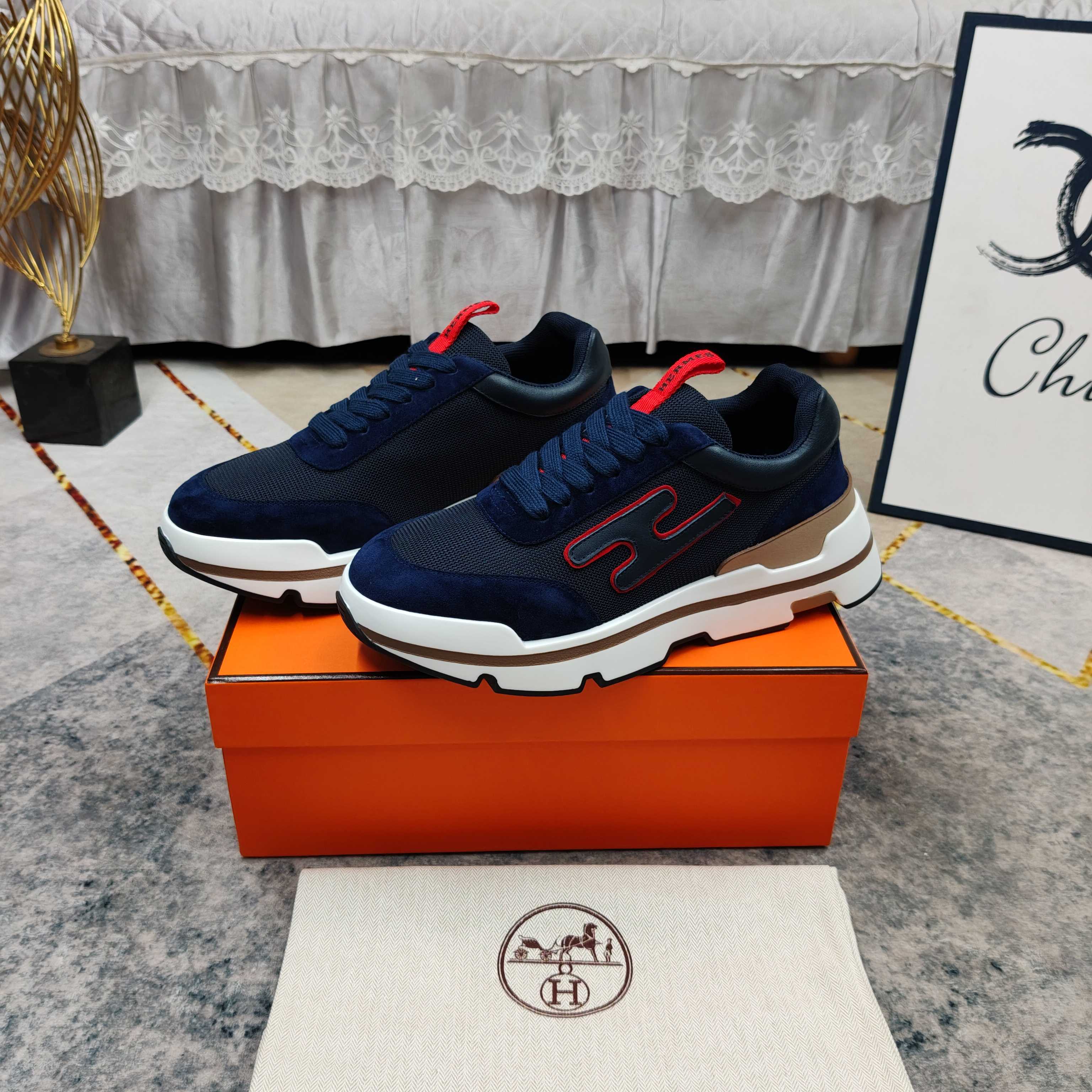 Cheap Hermes Sneakers For Men in 233559, $110 USD- [IB233559] - Replica Hermes Sneakers For Men