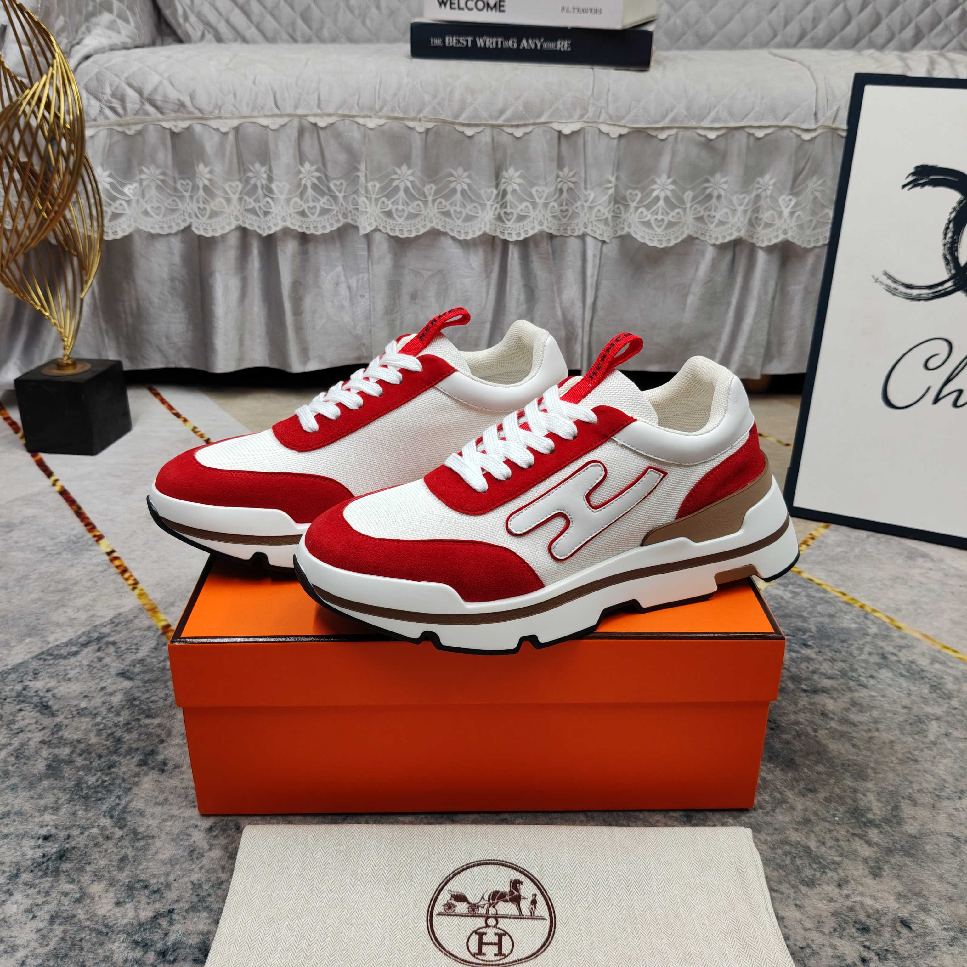 Cheap Hermes Sneakers For Men in 233560, $110 USD- [IB233560] - Replica Hermes Sneakers For Men