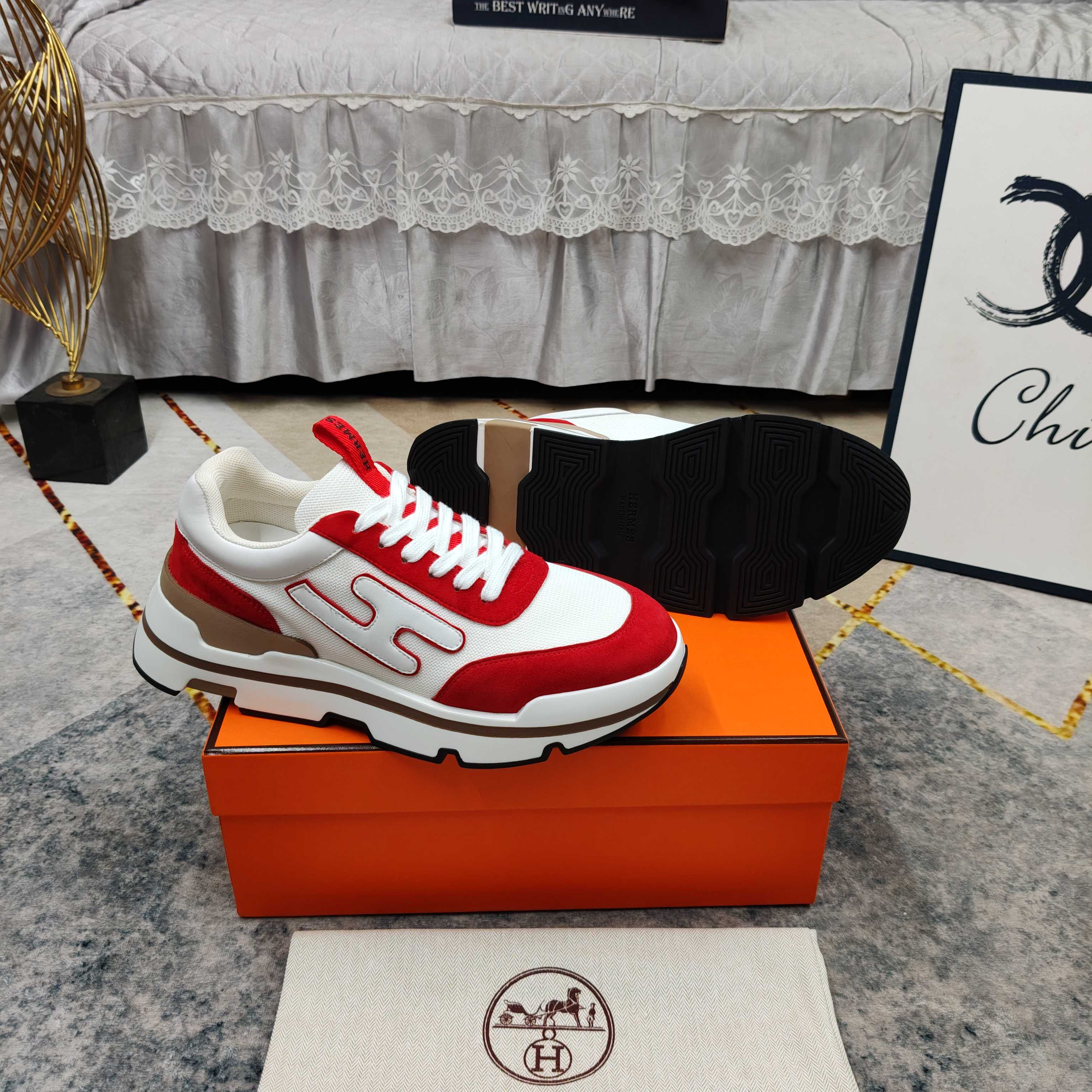 Cheap Hermes Sneakers For Men in 233560, $110 USD- [IB233560] - Replica Hermes Sneakers For Men