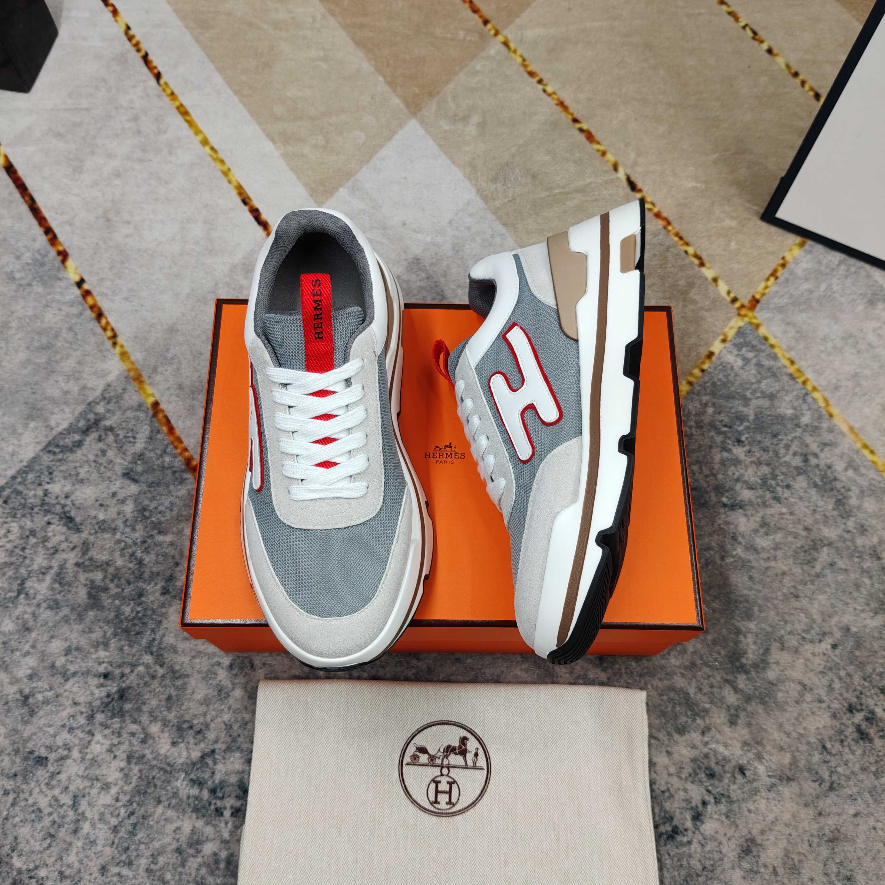 Cheap Hermes Sneakers For Men in 233561, $110 USD- [IB233561] - Replica Hermes Sneakers For Men