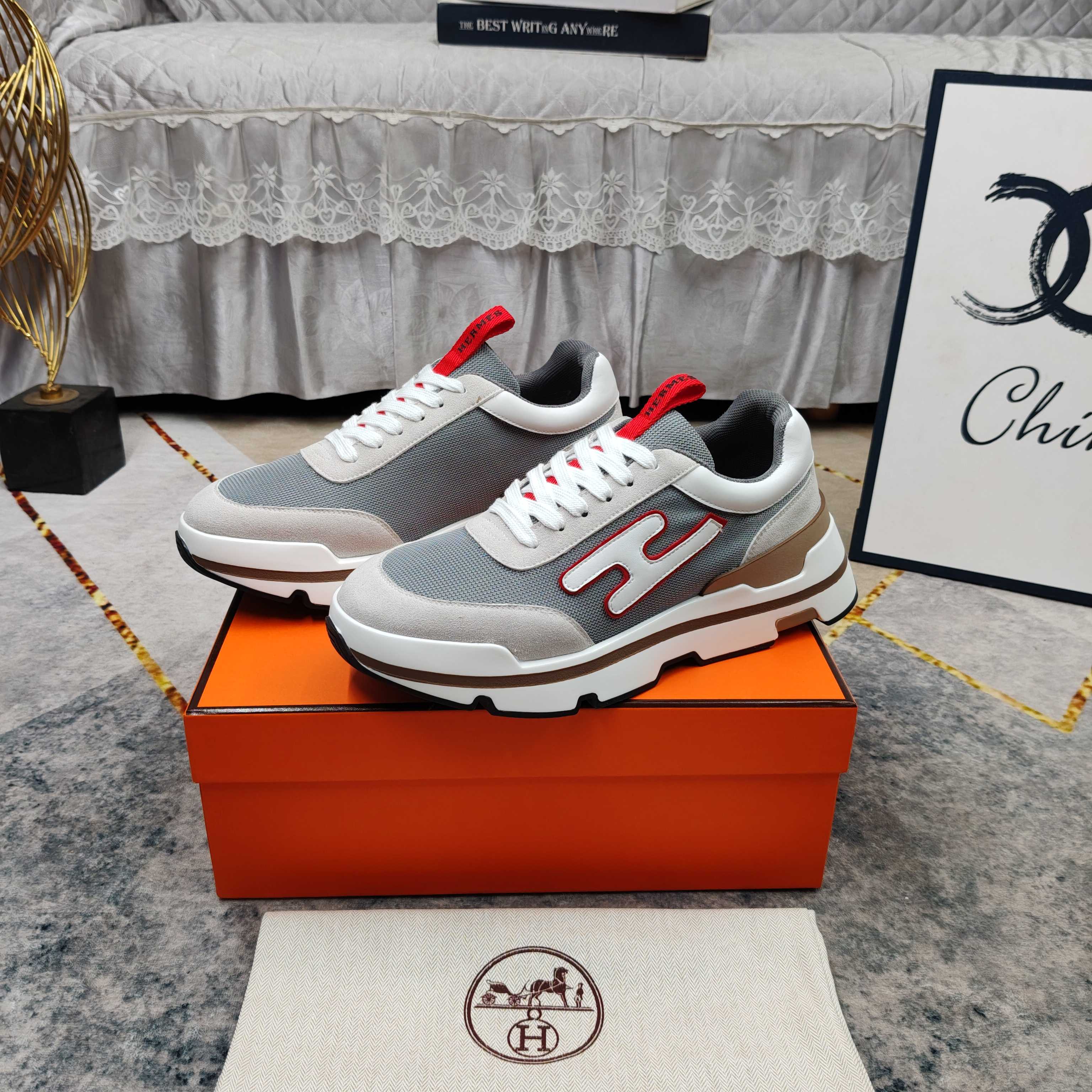 Cheap Hermes Sneakers For Men in 233561, $110 USD- [IB233561] - Replica Hermes Sneakers For Men