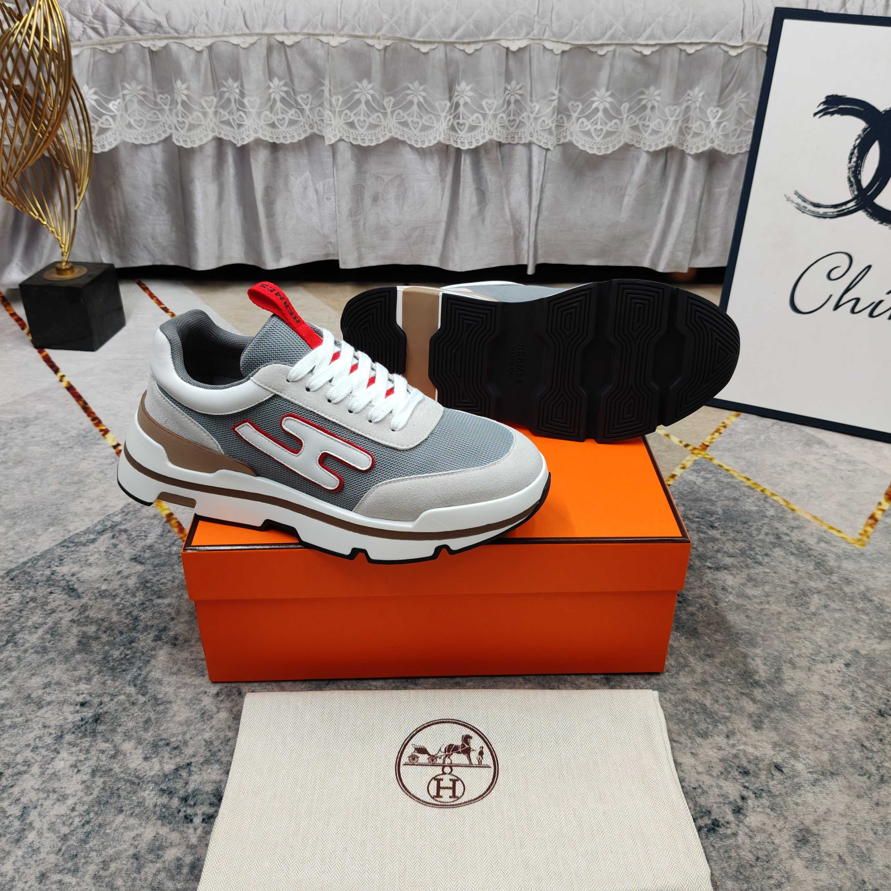 Cheap Hermes Sneakers For Men in 233561, $110 USD- [IB233561] - Replica Hermes Sneakers For Men