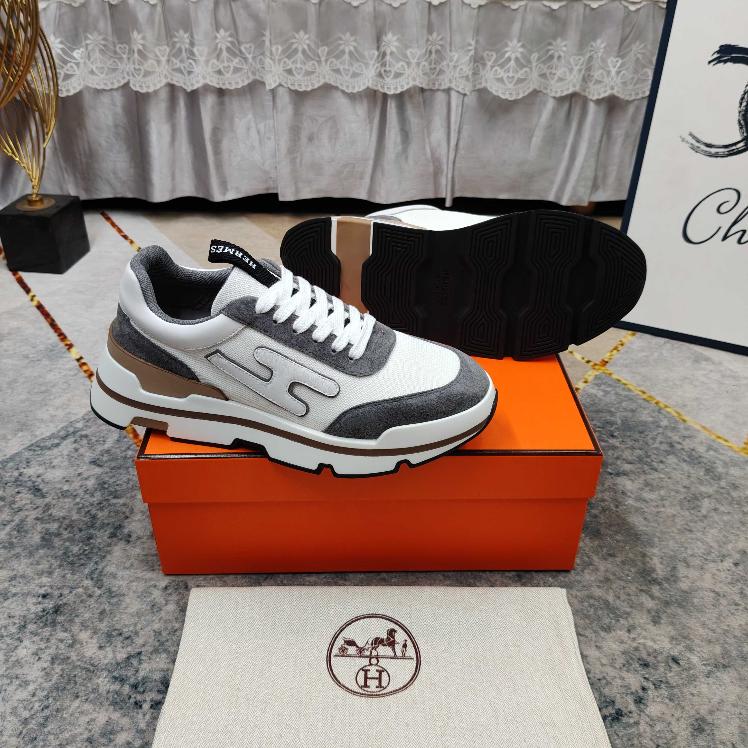 Cheap Hermes Sneakers For Men in 233562, $110 USD- [IB233562] - Replica Hermes Sneakers For Men