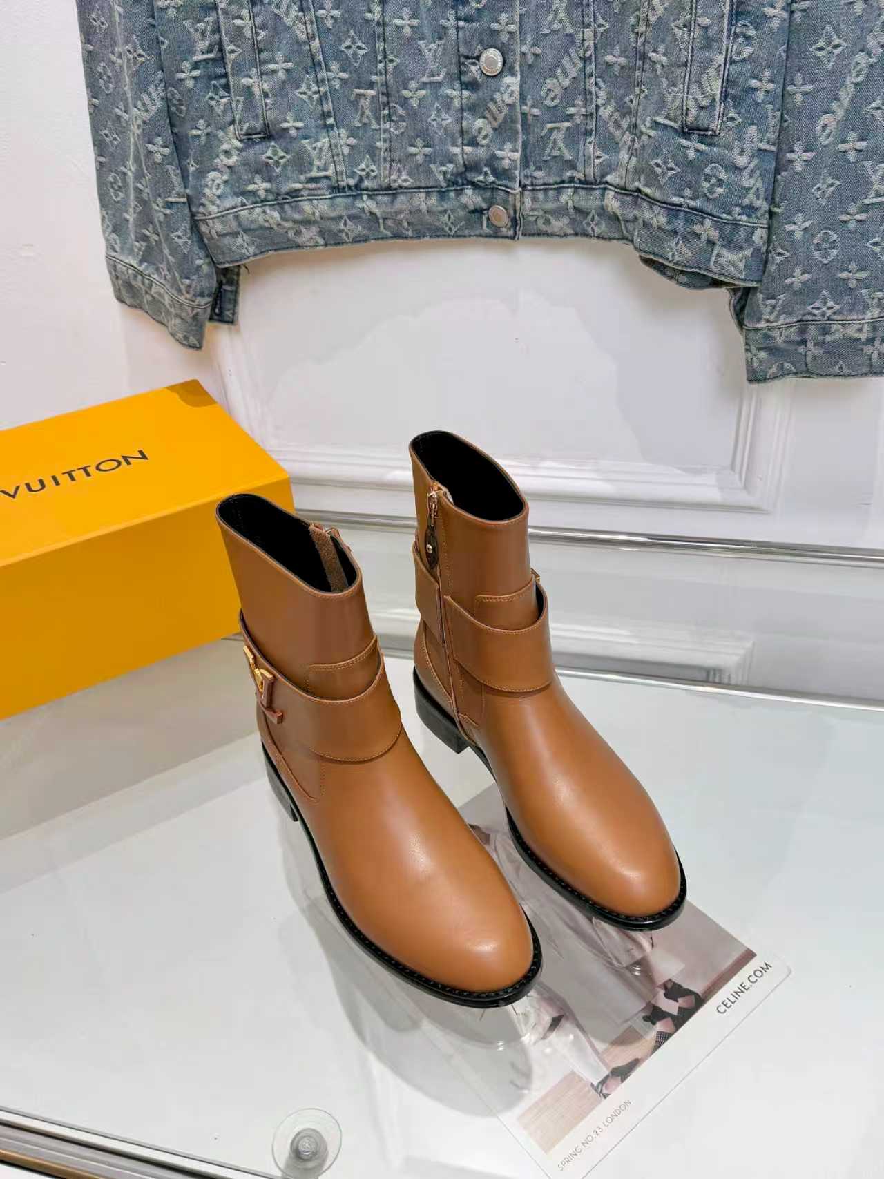 Cheap Louis Vuitton Boots For Women in 233563, $140 USD- [IB233563] - Replica Louis Vuitton Boots For Women