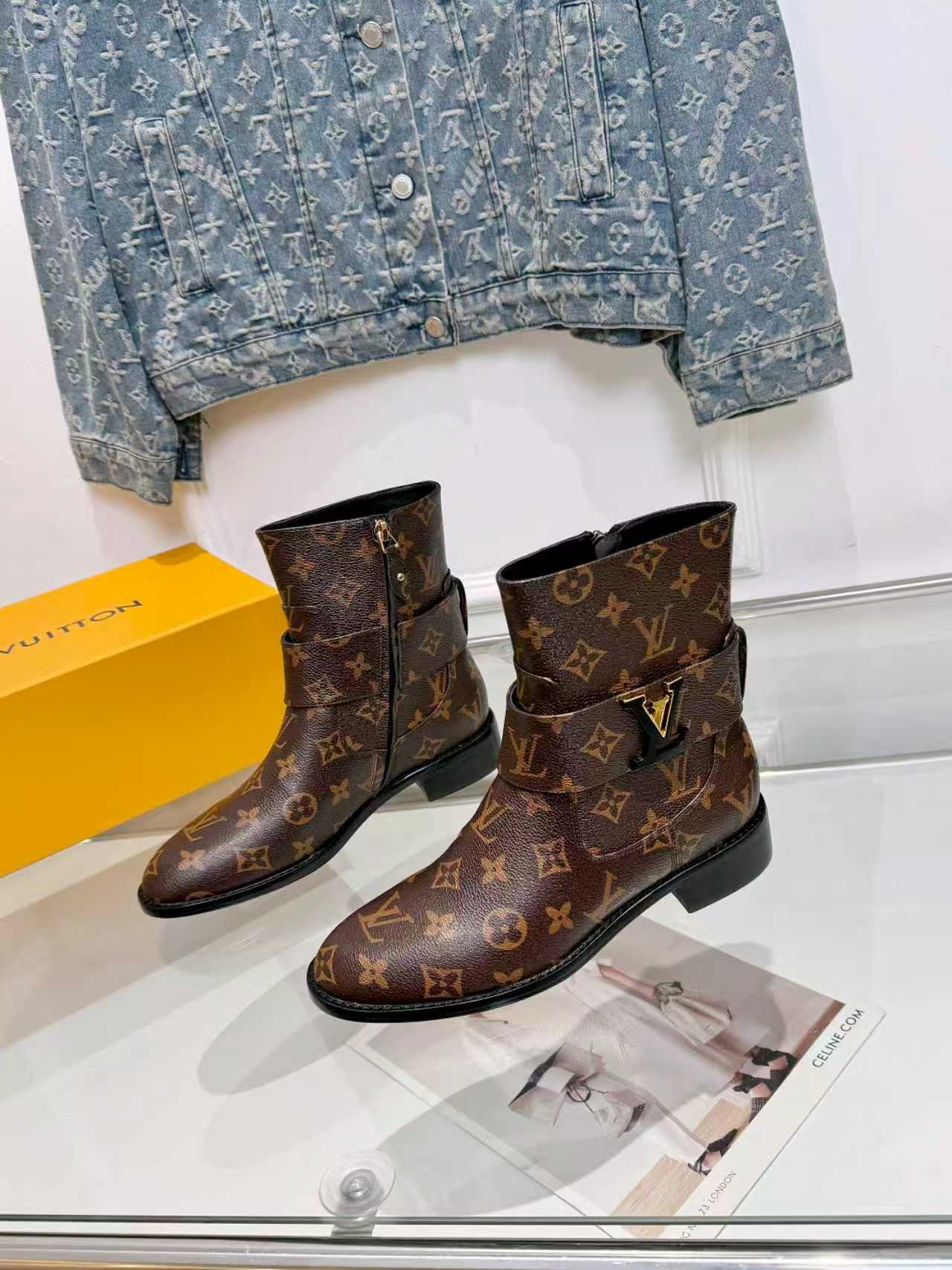 Cheap Louis Vuitton Boots For Women in 233564, $140 USD- [IB233564] - Replica Louis Vuitton Boots For Women
