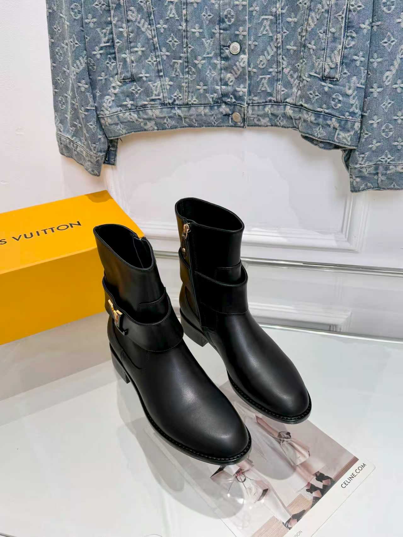 Cheap Louis Vuitton Boots For Women in 233565, $140 USD- [IB233565] - Replica Louis Vuitton Boots For Women