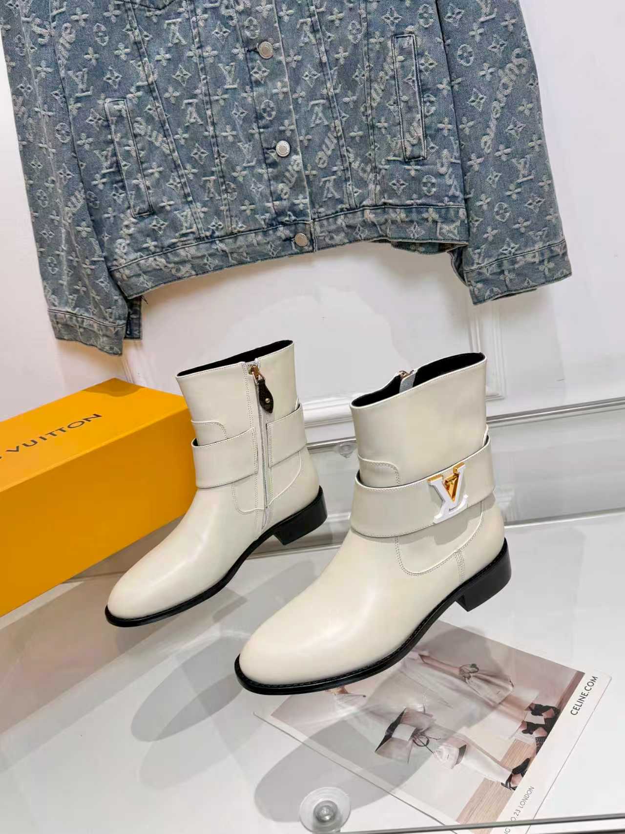 Cheap Louis Vuitton Boots For Women in 233566, $140 USD- [IB233566] - Replica Louis Vuitton Boots For Women