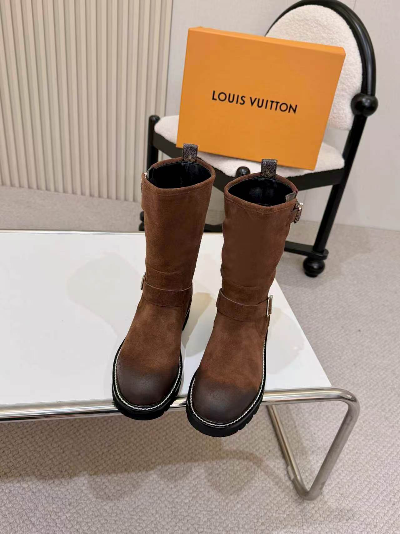 Cheap Louis Vuitton Boots For Women in 233574, $140 USD- [IB233574] - Replica Louis Vuitton Boots For Women