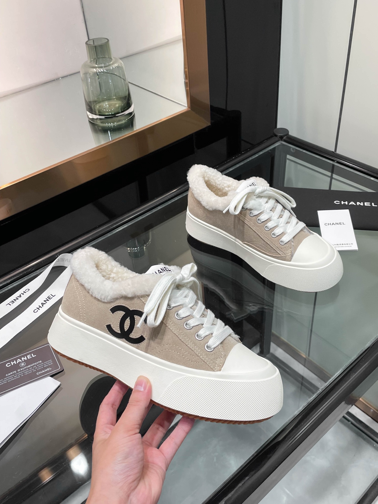 Cheap Chanel Sneakers For Women in 233577, $95 USD- [IB233577] - Replica Chanel Sneakers For Women