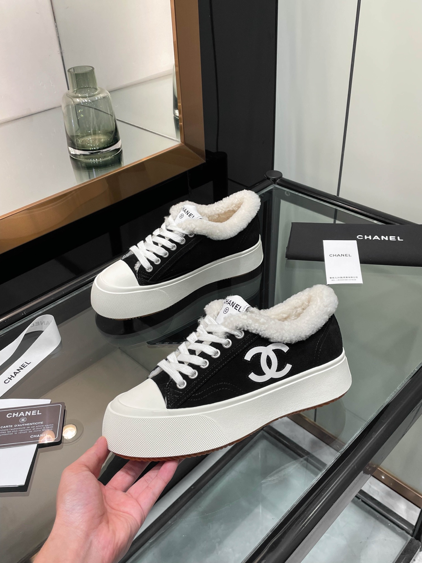 Cheap Chanel Sneakers For Women in 233578, $95 USD- [IB233578] - Replica Chanel Sneakers For Women