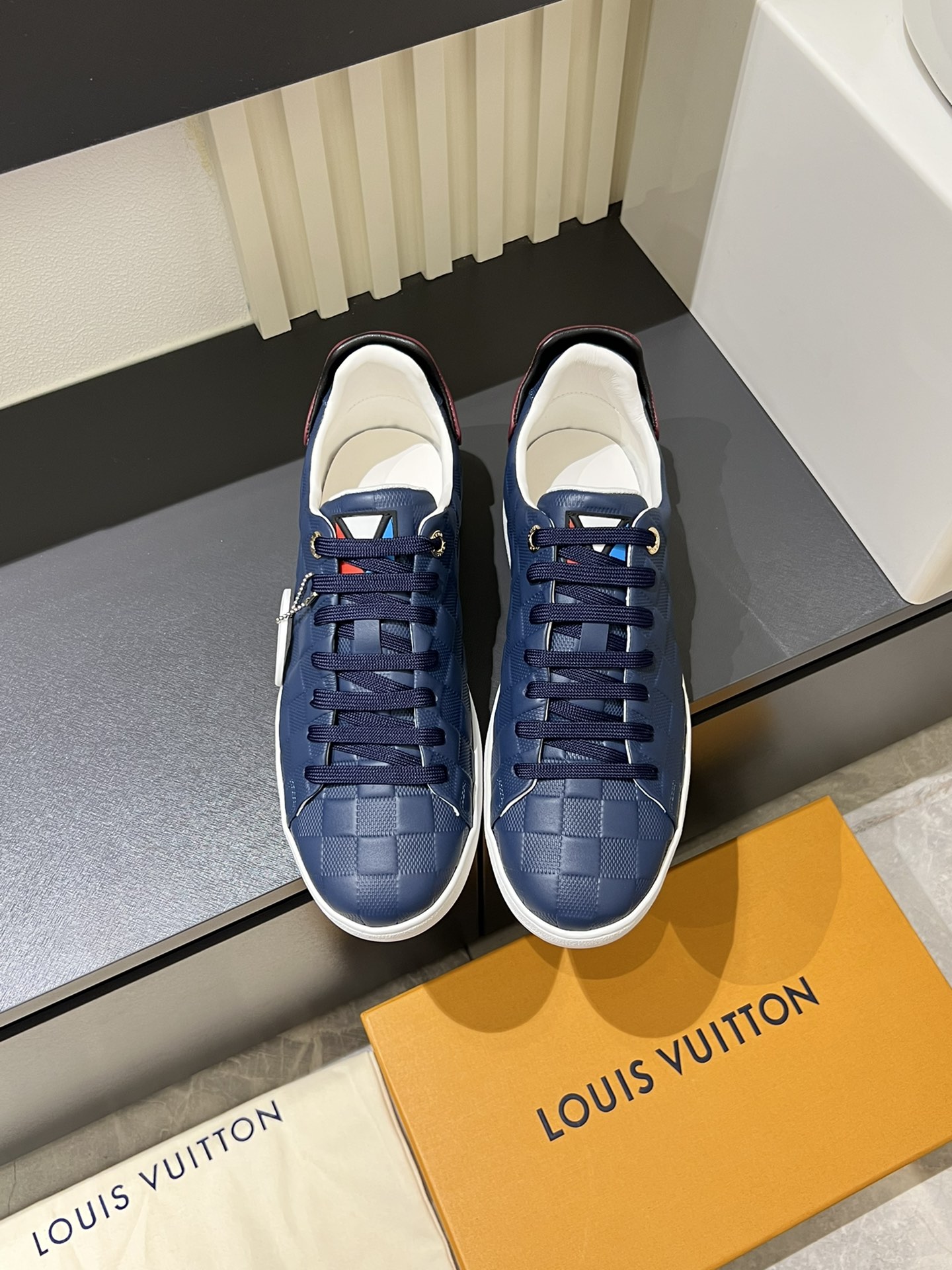 Cheap Louis Vuitton Sneakers For Men in 233773, $75 USD- [IB233773] - Replica Louis Vuitton Sneakers For Men