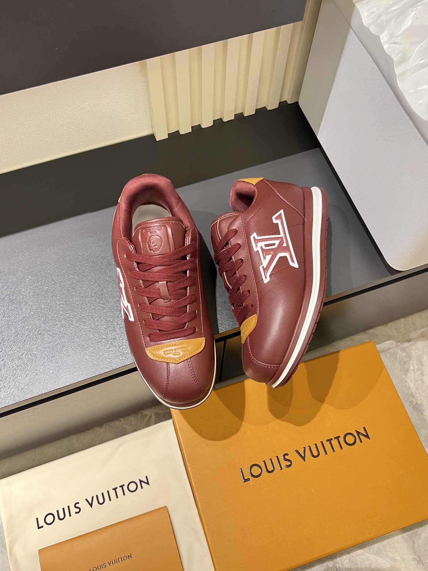 Cheap Louis Vuitton Sneakers For Men in 233791, $95 USD- [IB233791] - Replica Louis Vuitton Sneakers For Men