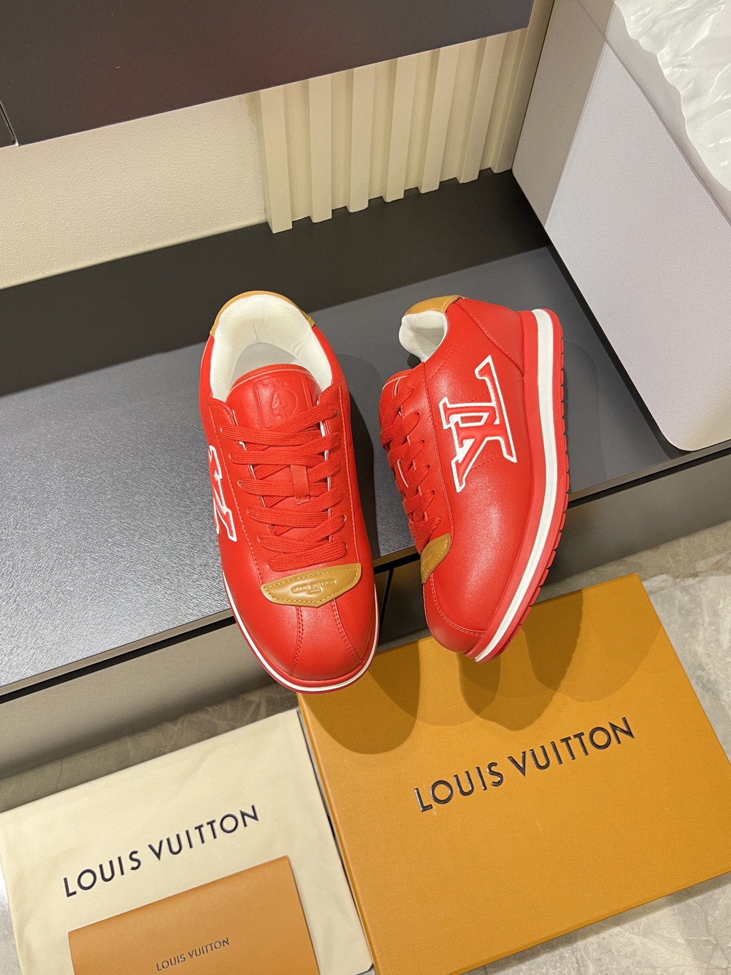 Cheap Louis Vuitton Sneakers For Men in 233792, $95 USD- [IB233792] - Replica Louis Vuitton Sneakers For Men