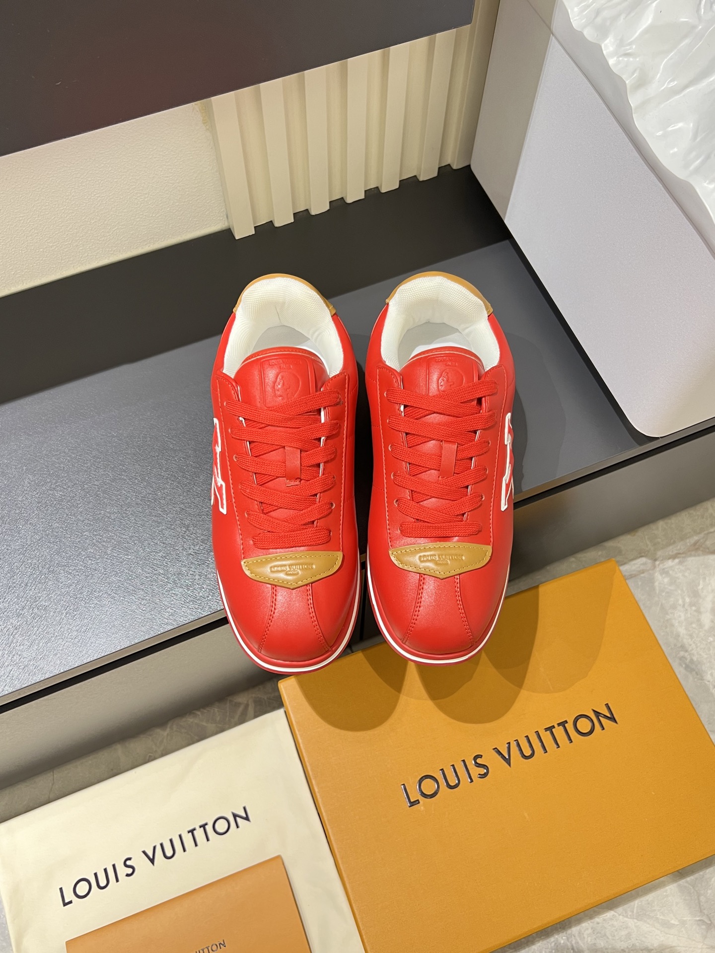 Cheap Louis Vuitton Sneakers For Men in 233792, $95 USD- [IB233792] - Replica Louis Vuitton Sneakers For Men