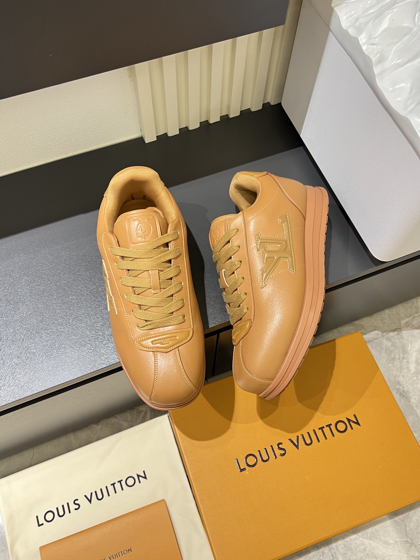 Cheap Louis Vuitton Sneakers For Men in 233795, $95 USD- [IB233795] - Replica Louis Vuitton Sneakers For Men