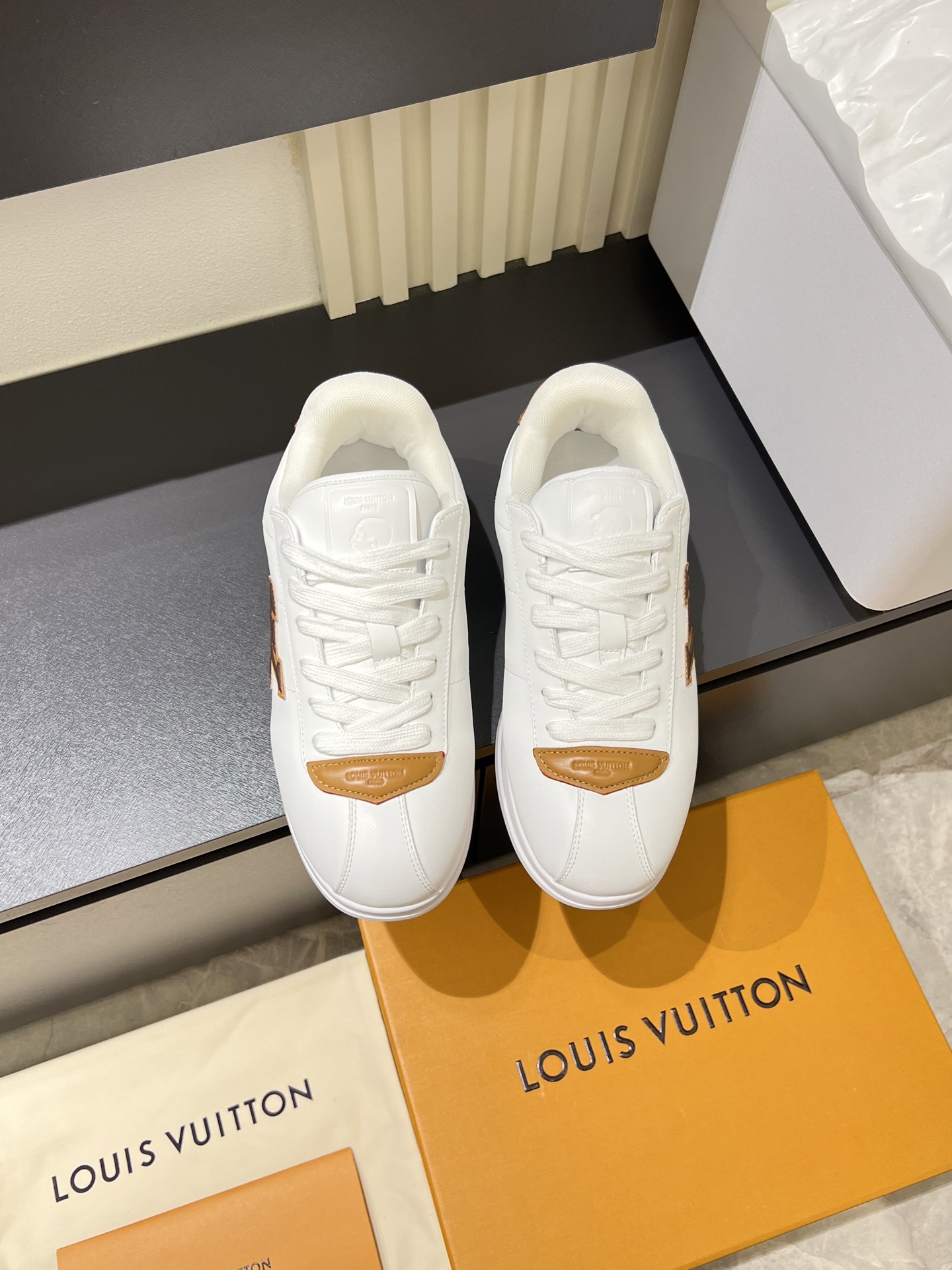 Cheap Louis Vuitton Sneakers For Men in 233798, $95 USD- [IB233798] - Replica Louis Vuitton Sneakers For Men