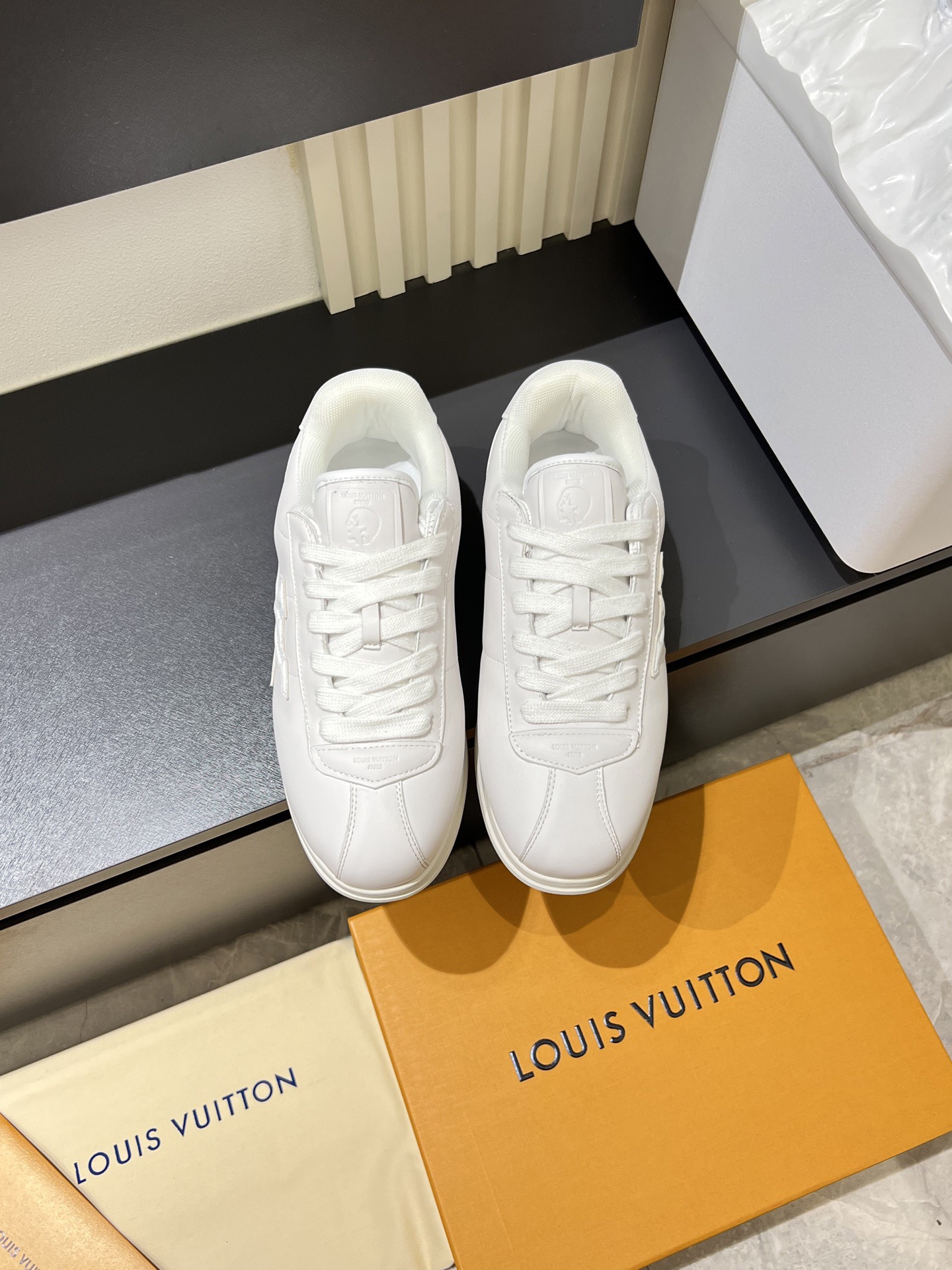 Cheap Louis Vuitton Sneakers For Men in 233803, $95 USD- [IB233803] - Replica Louis Vuitton Sneakers For Men