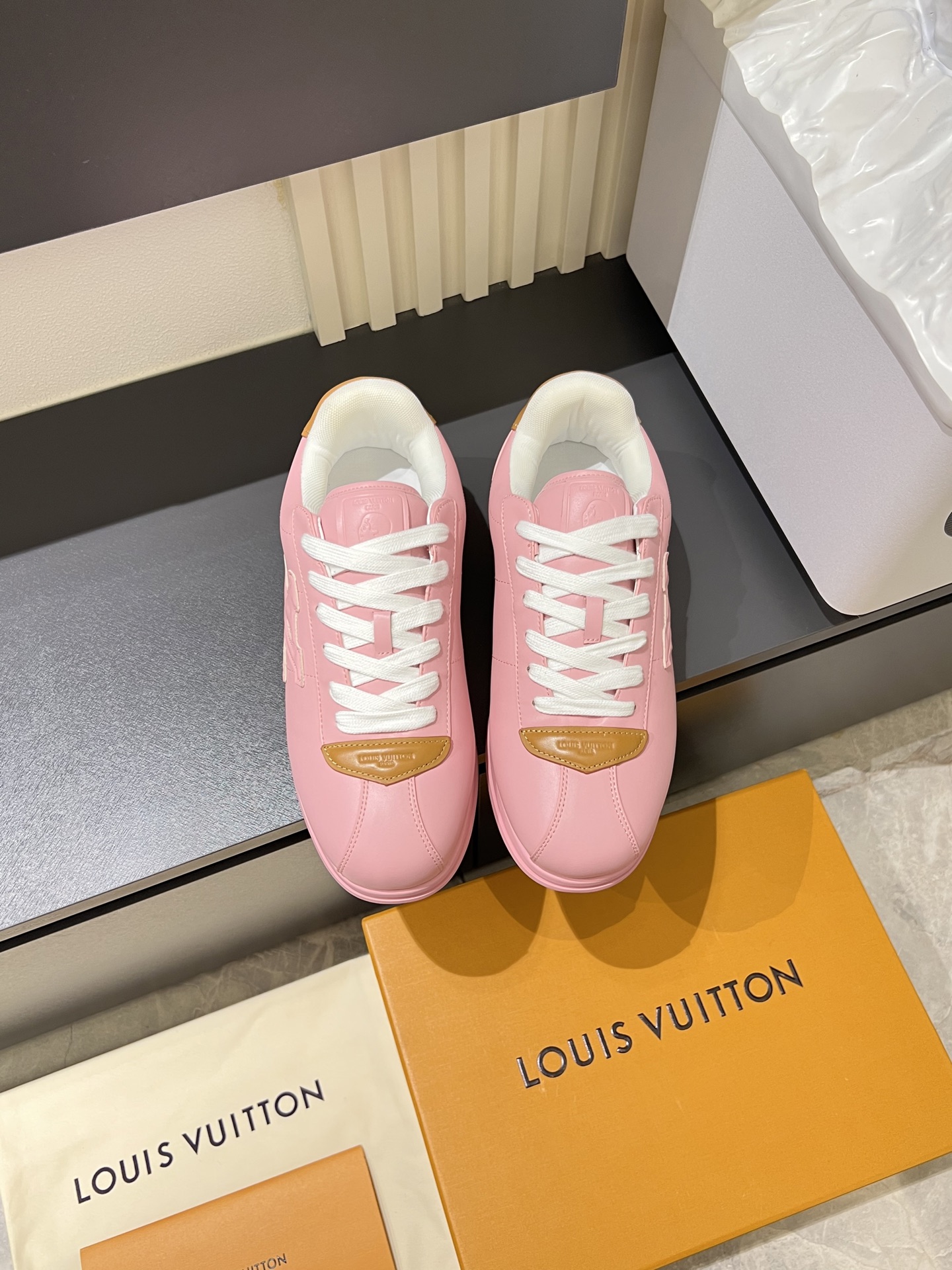 Cheap Louis Vuitton Sneakers For Men in 233805, $95 USD- [IB233805] - Replica Louis Vuitton Sneakers For Men