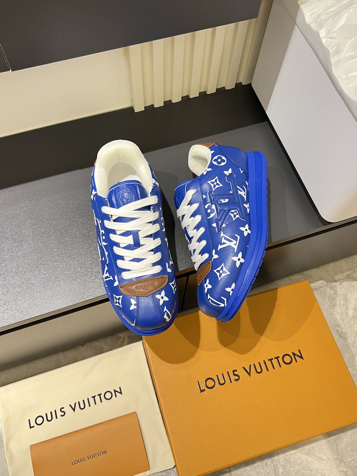 Cheap Louis Vuitton Sneakers For Men in 233816, $95 USD- [IB233816] - Replica Louis Vuitton Sneakers For Men