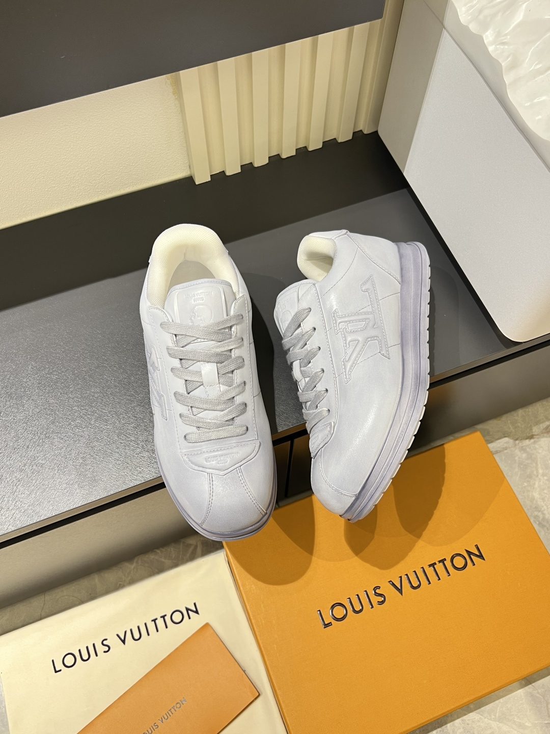 Cheap Louis Vuitton Sneakers For Men in 233819, $110 USD- [IB233819] - Replica Louis Vuitton Sneakers For Men