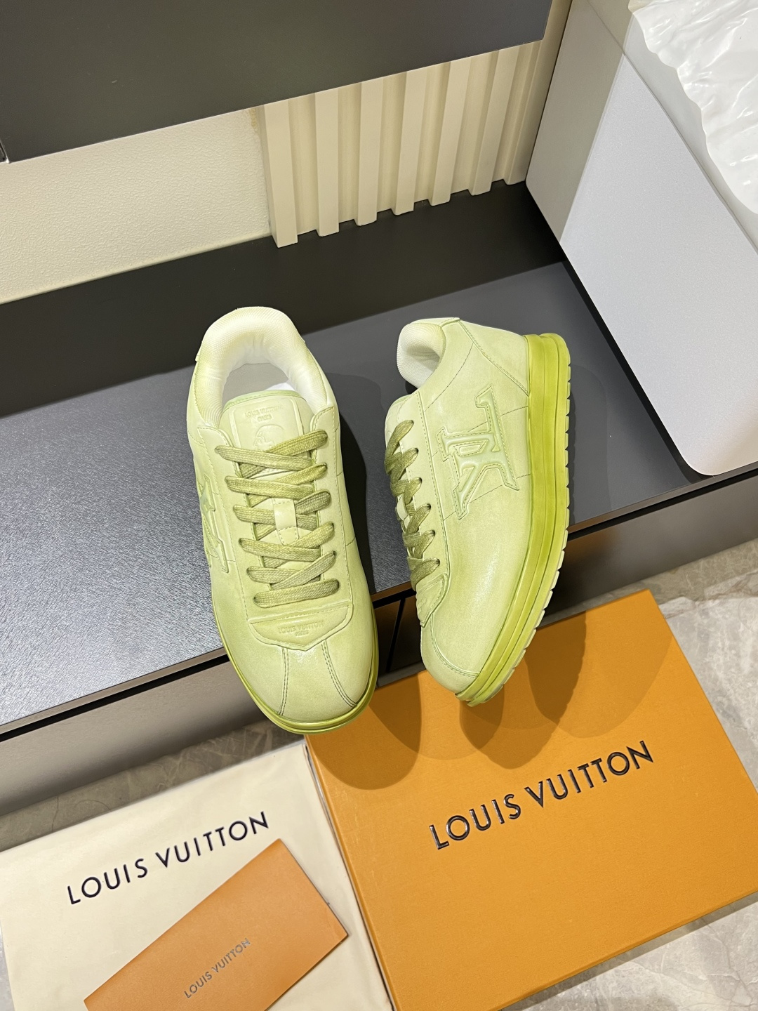 Cheap Louis Vuitton Sneakers For Men in 233820, $110 USD- [IB233820] - Replica Louis Vuitton Sneakers For Men