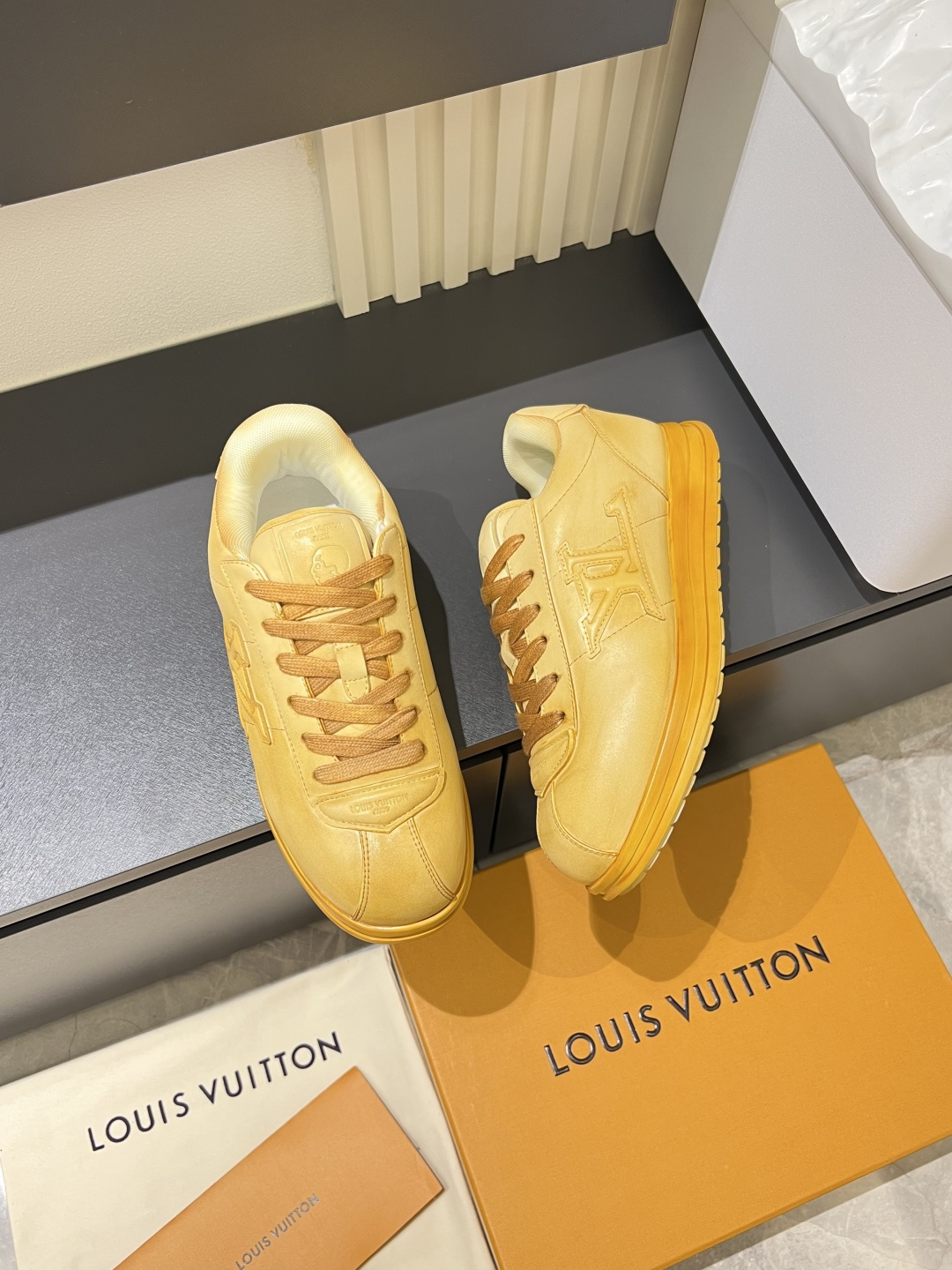Cheap Louis Vuitton Sneakers For Men in 233822, $110 USD- [IB233822] - Replica Louis Vuitton Sneakers For Men