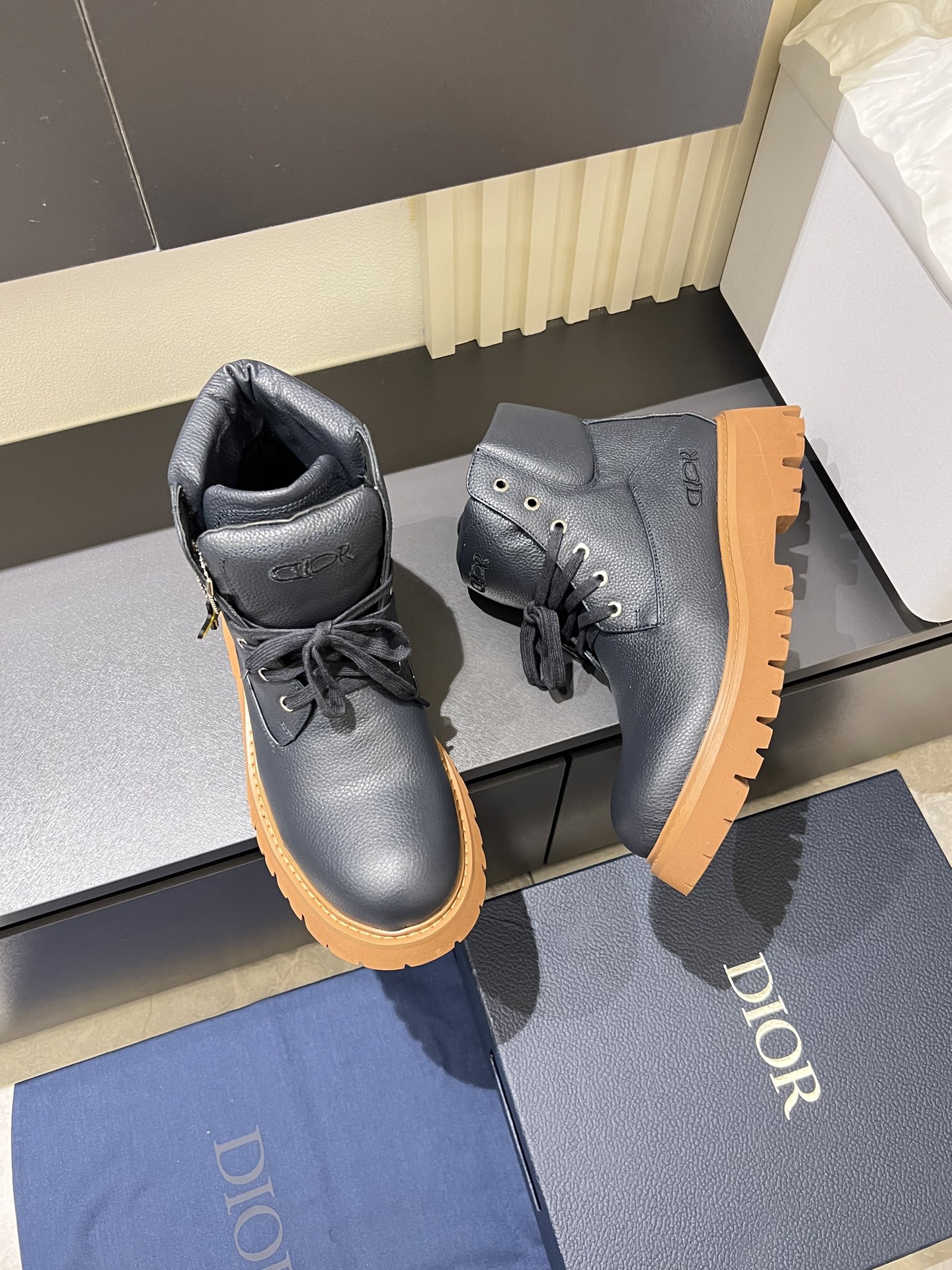 Cheap Dior Boots For Men in 233824, $95 USD- [IB233824] - Replica Dior Boots For Men