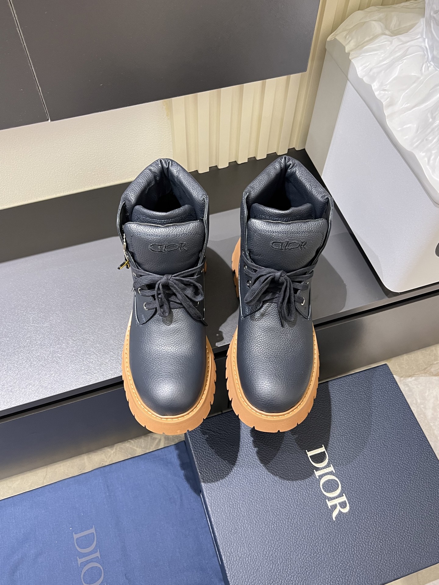 Cheap Dior Boots For Men in 233824, $95 USD- [IB233824] - Replica Dior Boots For Men