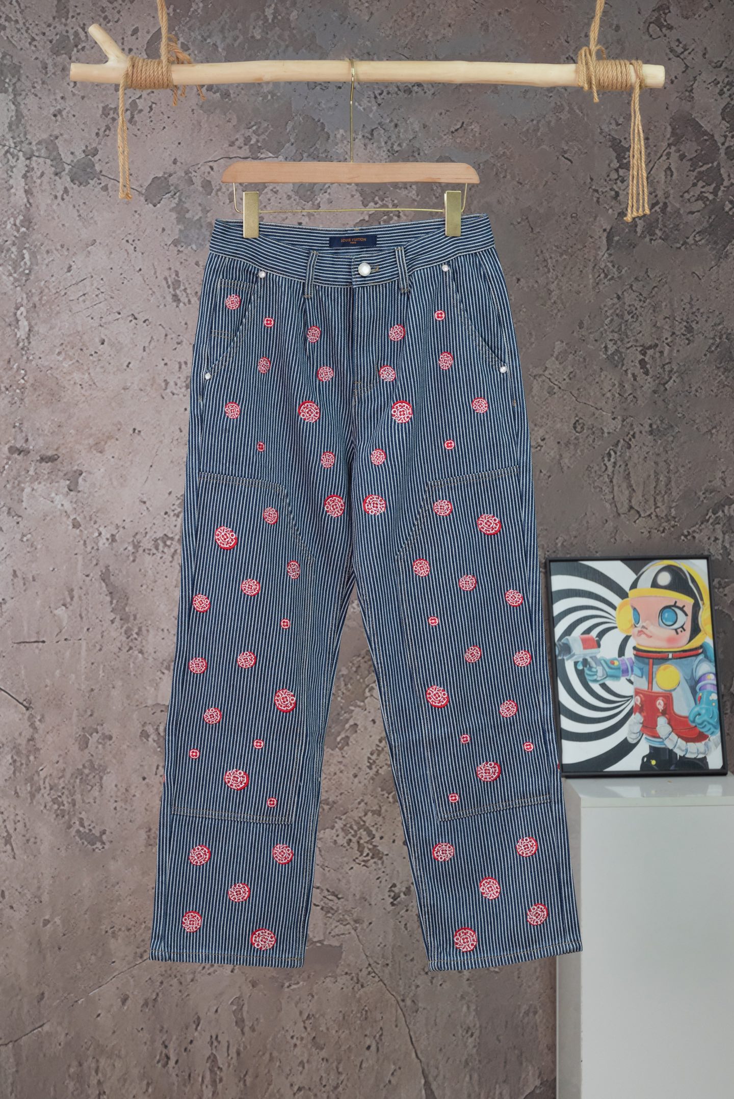 Cheap Louis Vuitton Jeans for Men in 233847, $50 USD- [IB233847] - Replica Louis Vuitton Jeans for Men