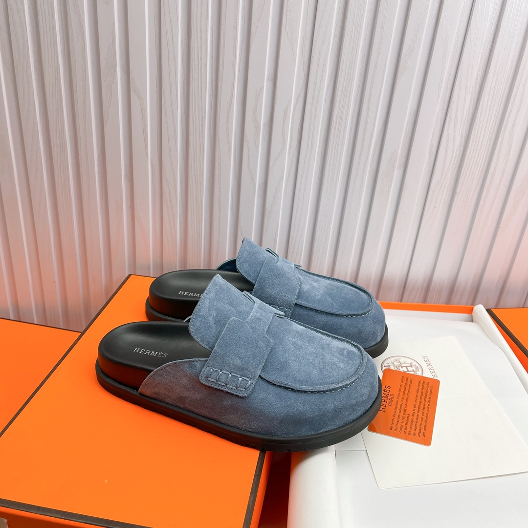 Cheap Hermes Slippers For Men in 233957, $60 USD- [IB233957] - Replica Hermes Slippers For Men