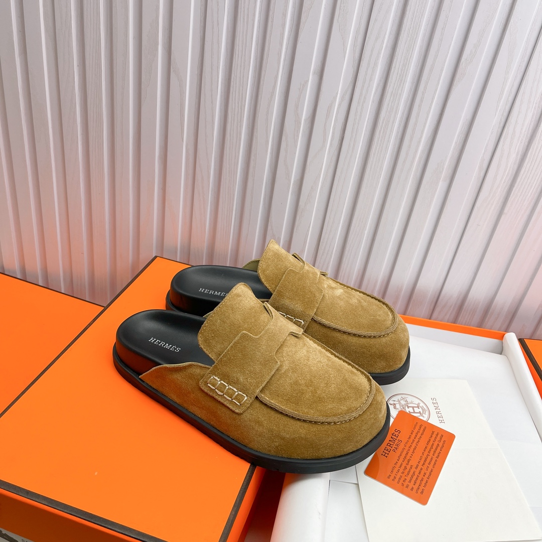Cheap Hermes Slippers For Men in 233958, $60 USD- [IB233958] - Replica Hermes Slippers For Men