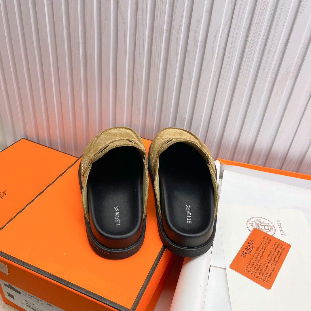 Cheap Hermes Slippers For Men in 233958, $60 USD- [IB233958] - Replica Hermes Slippers For Men