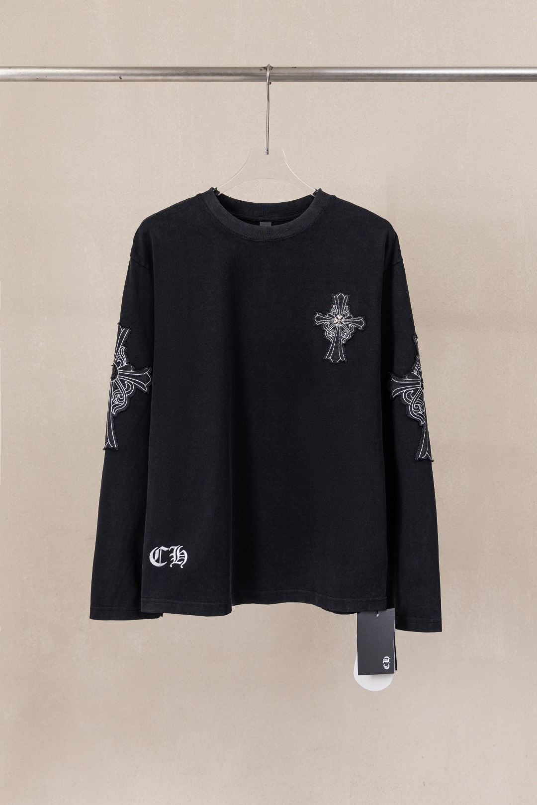 Cheap Chrome Hearts Long-Sleeved T-shirts in 234018, $40 USD- [IB234018] - Replica Chrome Hearts Long-Sleeved T-shirts