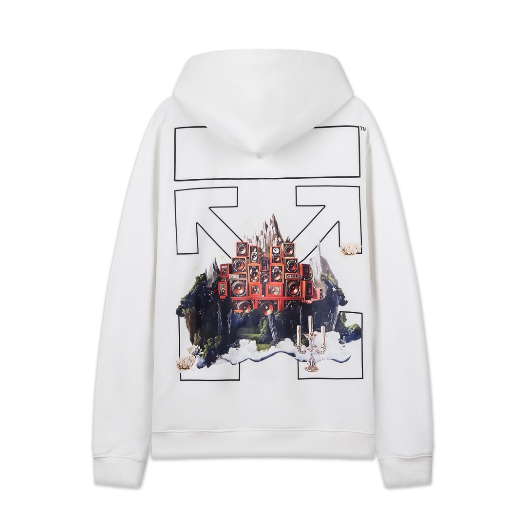 Cheap Off White Hoodies for Men in 234131, $45 USD- [IB234131] - Replica Off White Hoodies for Men
