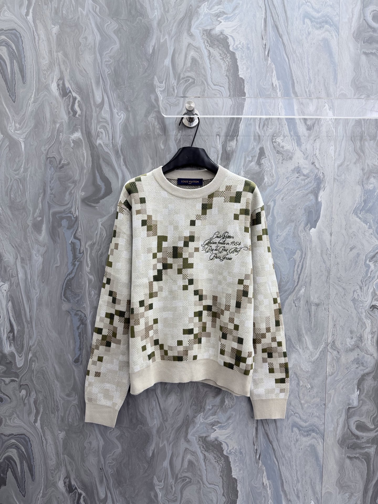 Cheap Louis Vuitton  Sweaters for Men in 234213, $95 USD- [IB234213] - Replica Louis Vuitton  Sweaters for Men