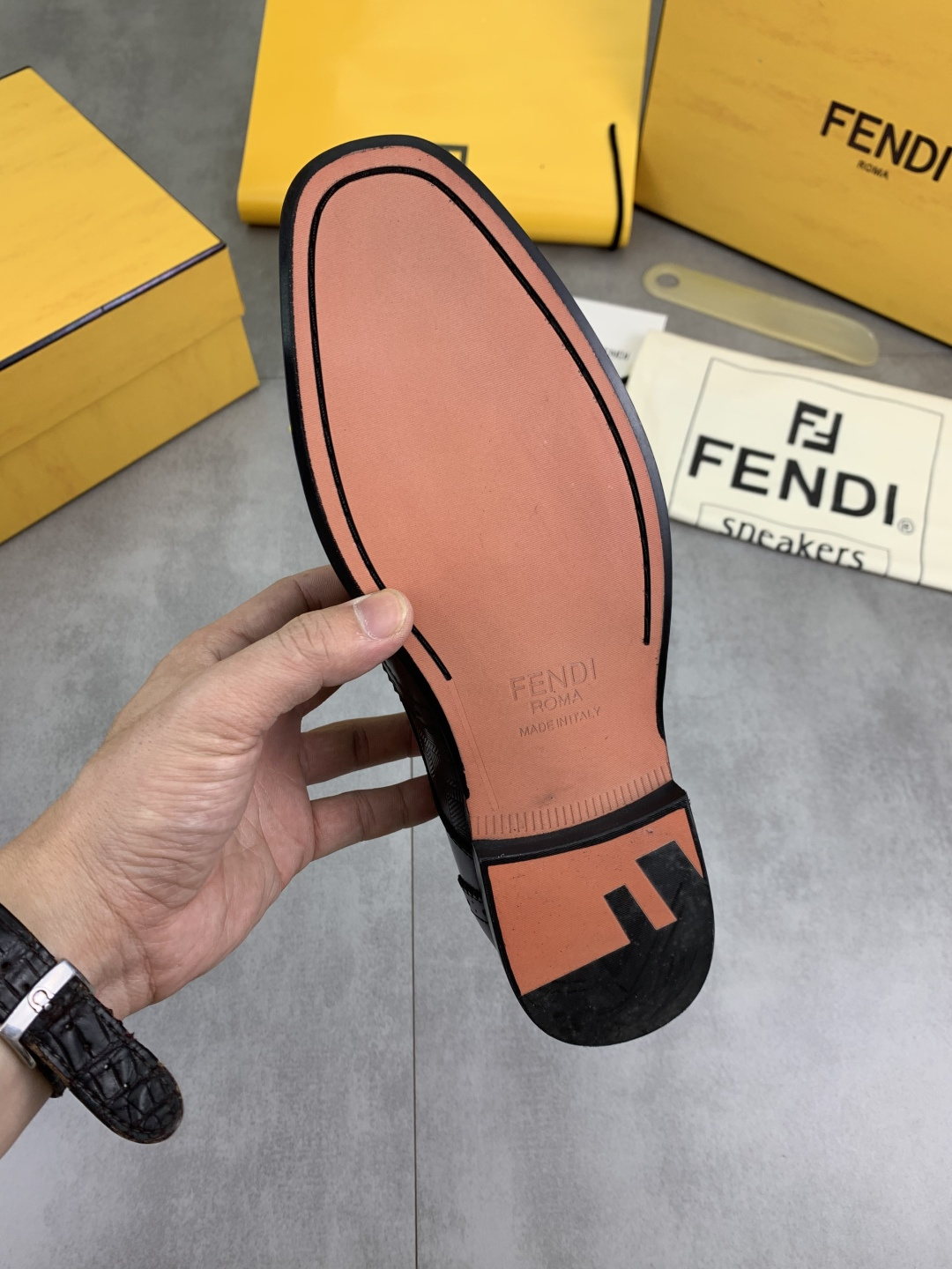 Cheap Fendi Leather shoes For Men in 234315, $105 USD- [IB234315] - Replica Fendi Leather shoes For Men