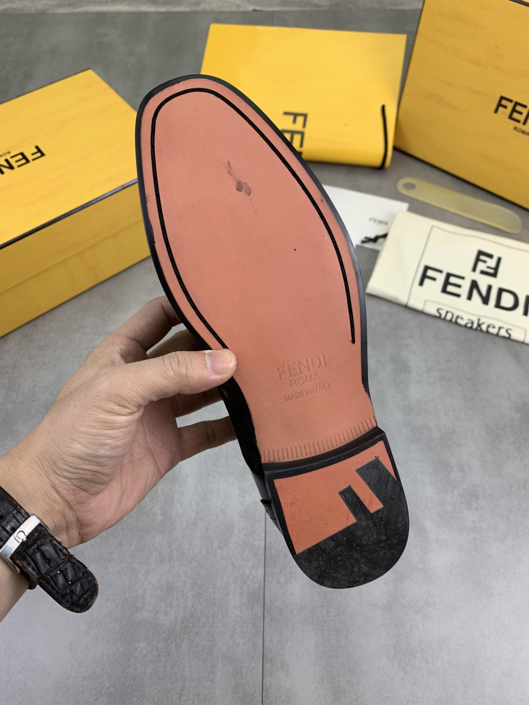 Cheap Fendi Leather shoes For Men in 234317, $105 USD- [IB234317] - Replica Fendi Leather shoes For Men