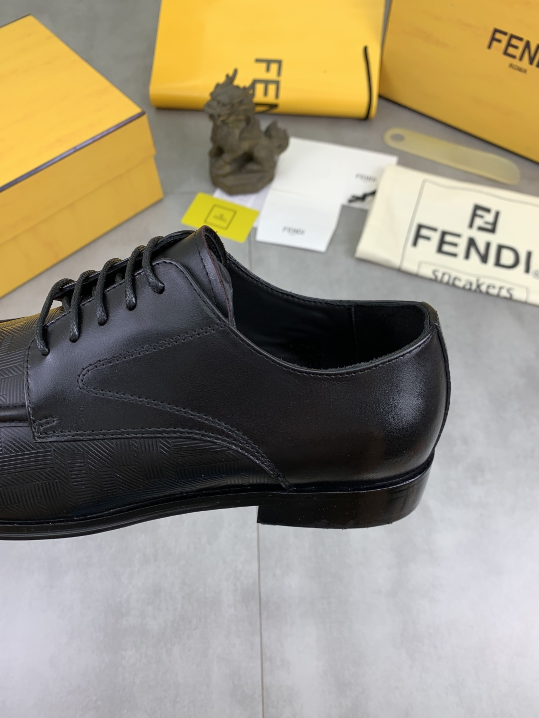 Cheap Fendi Leather shoes For Men in 234318, $105 USD- [IB234318] - Replica Fendi Leather shoes For Men