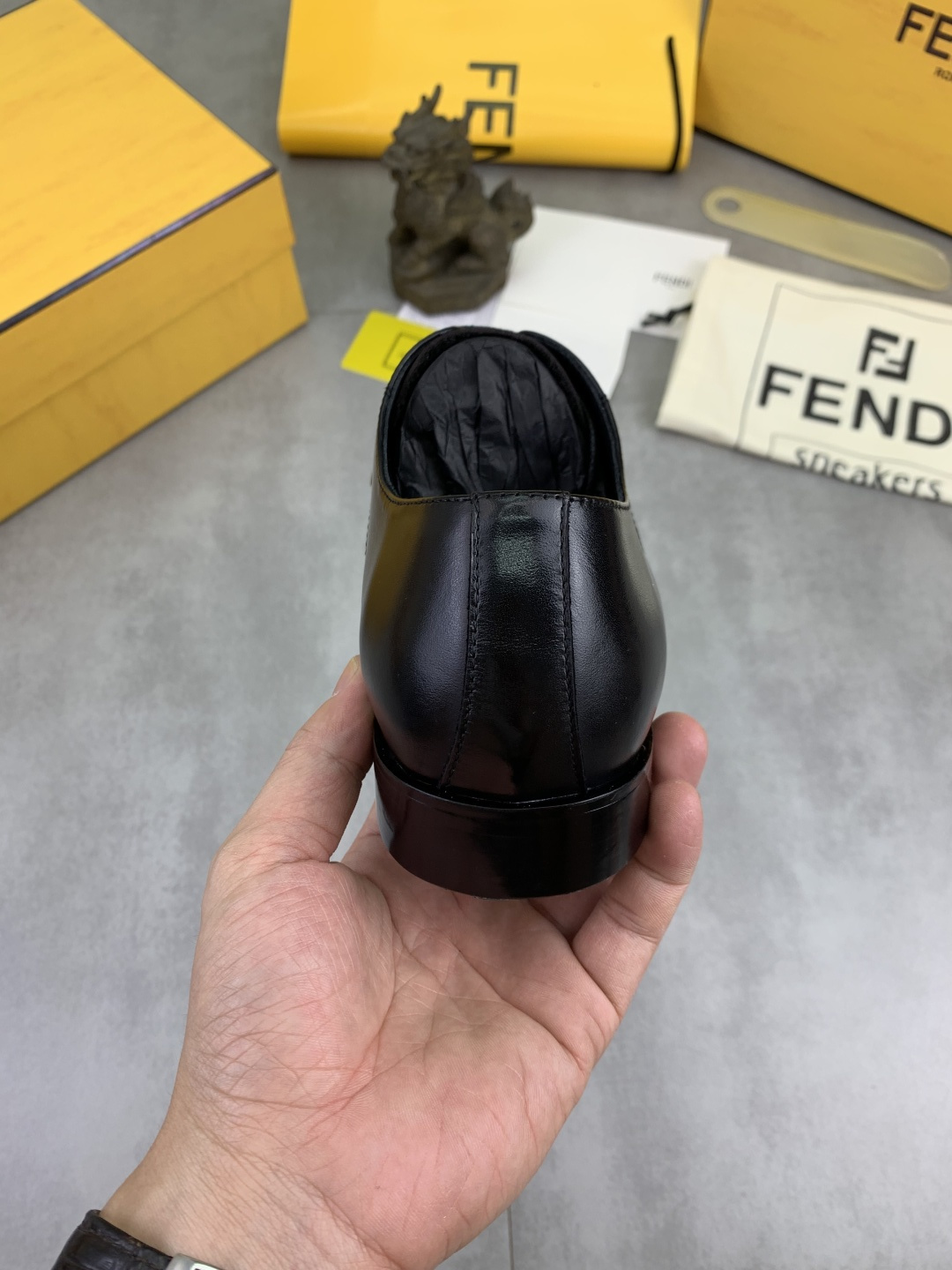 Cheap Fendi Leather shoes For Men in 234319, $105 USD- [IB234319] - Replica Fendi Leather shoes For Men