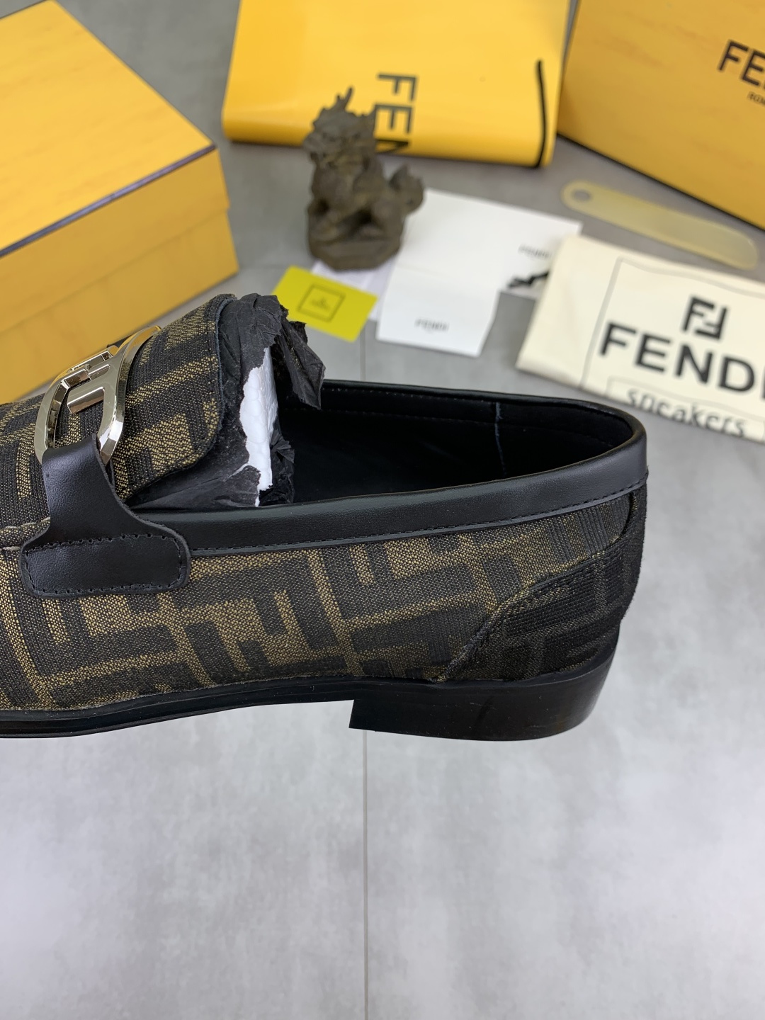 Cheap Fendi Leather shoes For Men in 234324, $105 USD- [IB234324] - Replica Fendi Leather shoes For Men
