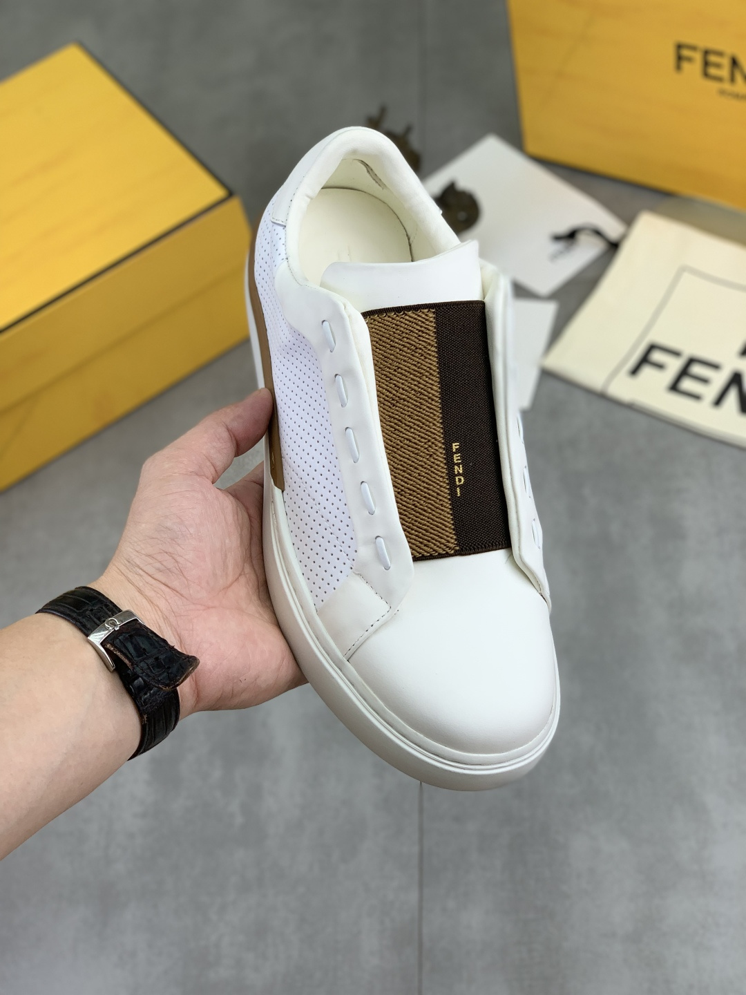 Cheap Fendi Sneakers For Men in 234325, $85 USD- [IB234325] - Replica Fendi Sneakers For Men